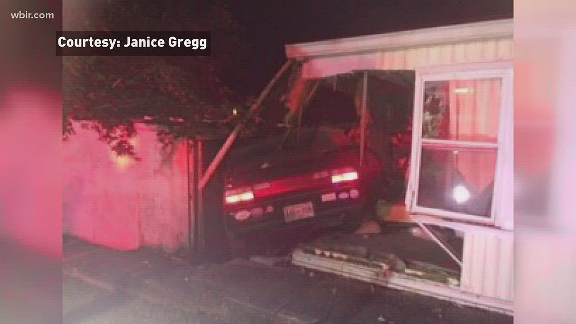 Oct. 20, 2017: A car drove into a Strawberry Plains home.