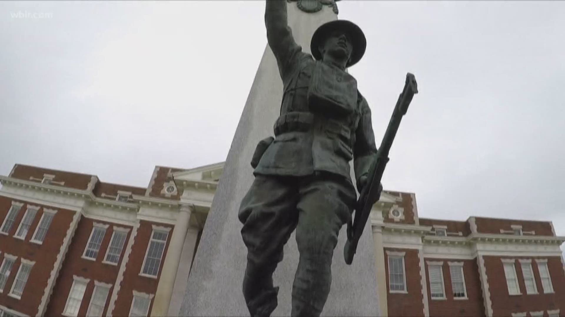 Plans to add parking in front of historic Knoxville High near the popular Doughboy statue are upsetting some people.