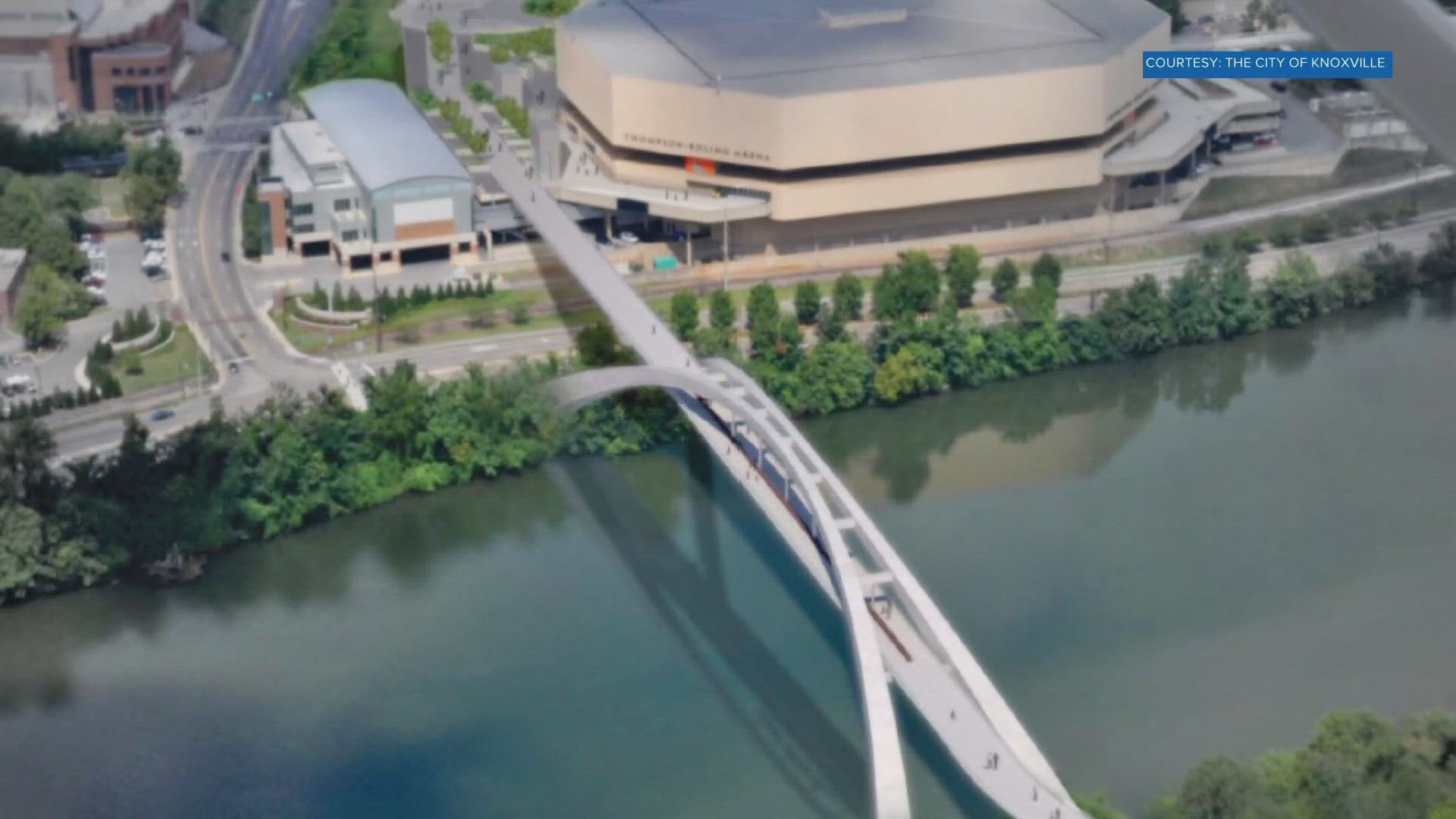 Around $20 million was set aside by the state to build a pedestrian bridge over the Tennessee River, connecting downtown to South Knoxville.