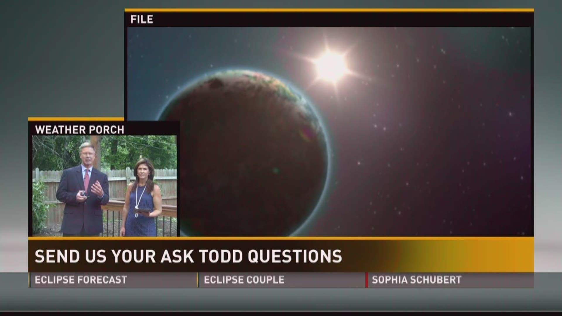 Todd explains why the total solar eclipse will start on the west coast and move to the east.