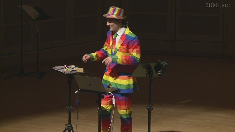 The colorful 'Musical Chemist' shows people how to hear the elements