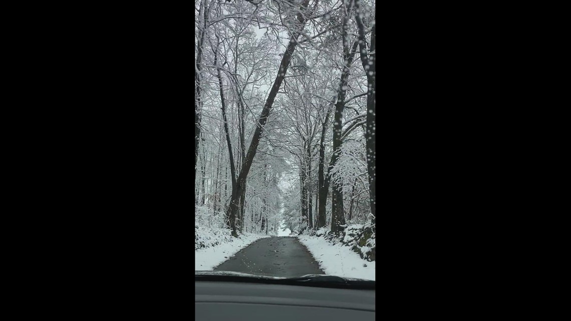 Snowfall in Maryville, TN Jan 6, 2022
