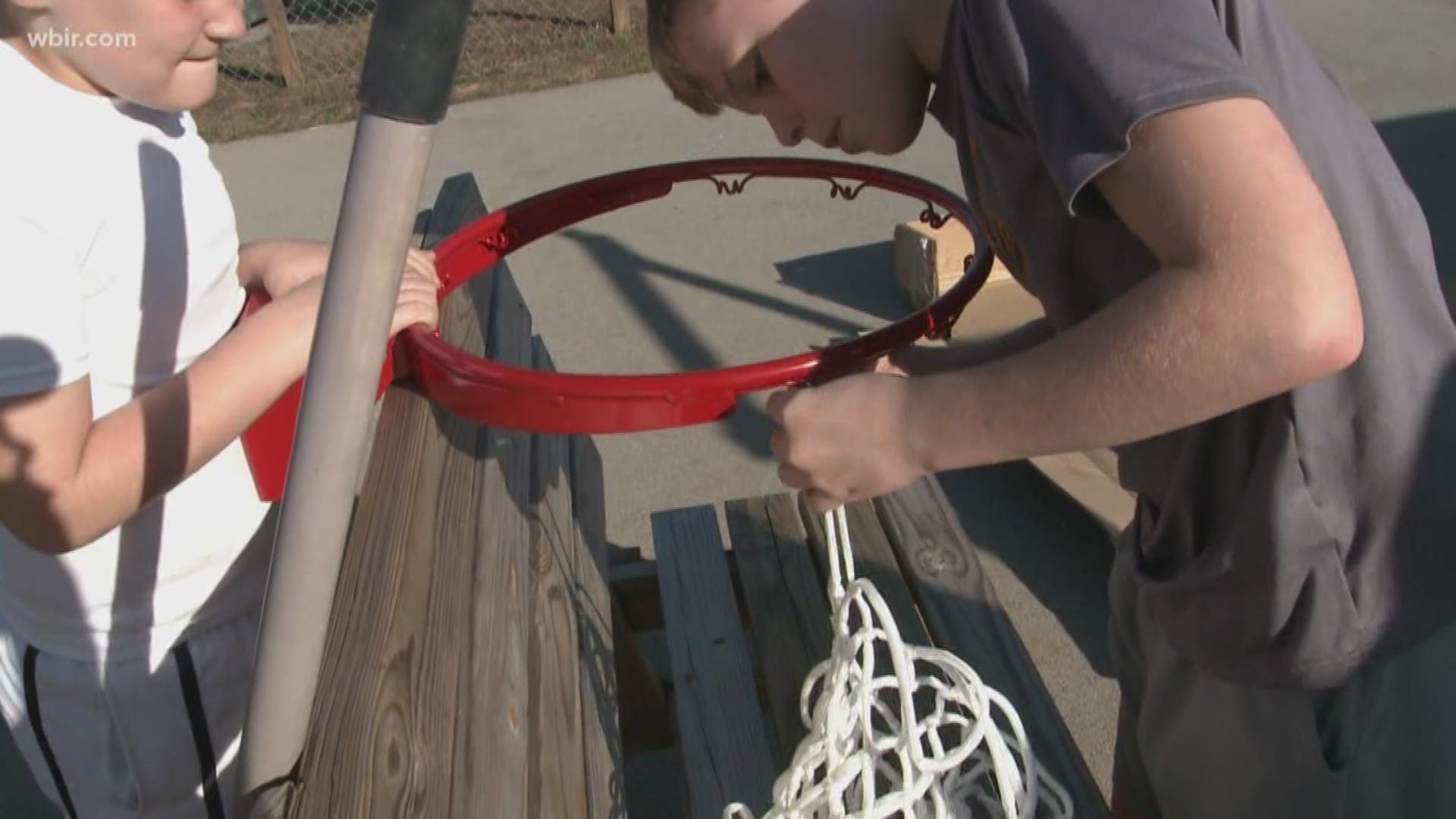 Community comes together to get Tennessee Children's Home new basketball goal