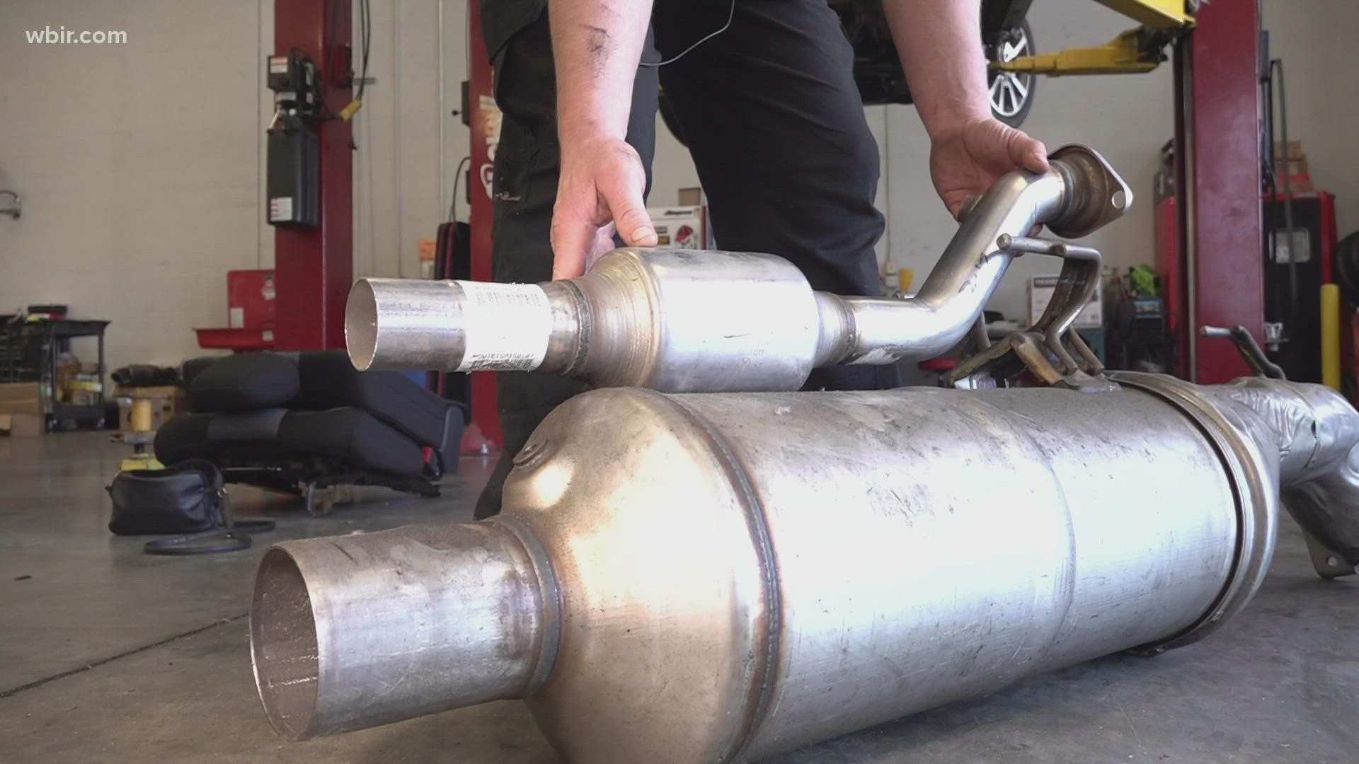 Catalytic converters are disappearing from cars across Knoxville. Authorities said they are being stolen five times more than in previous years.