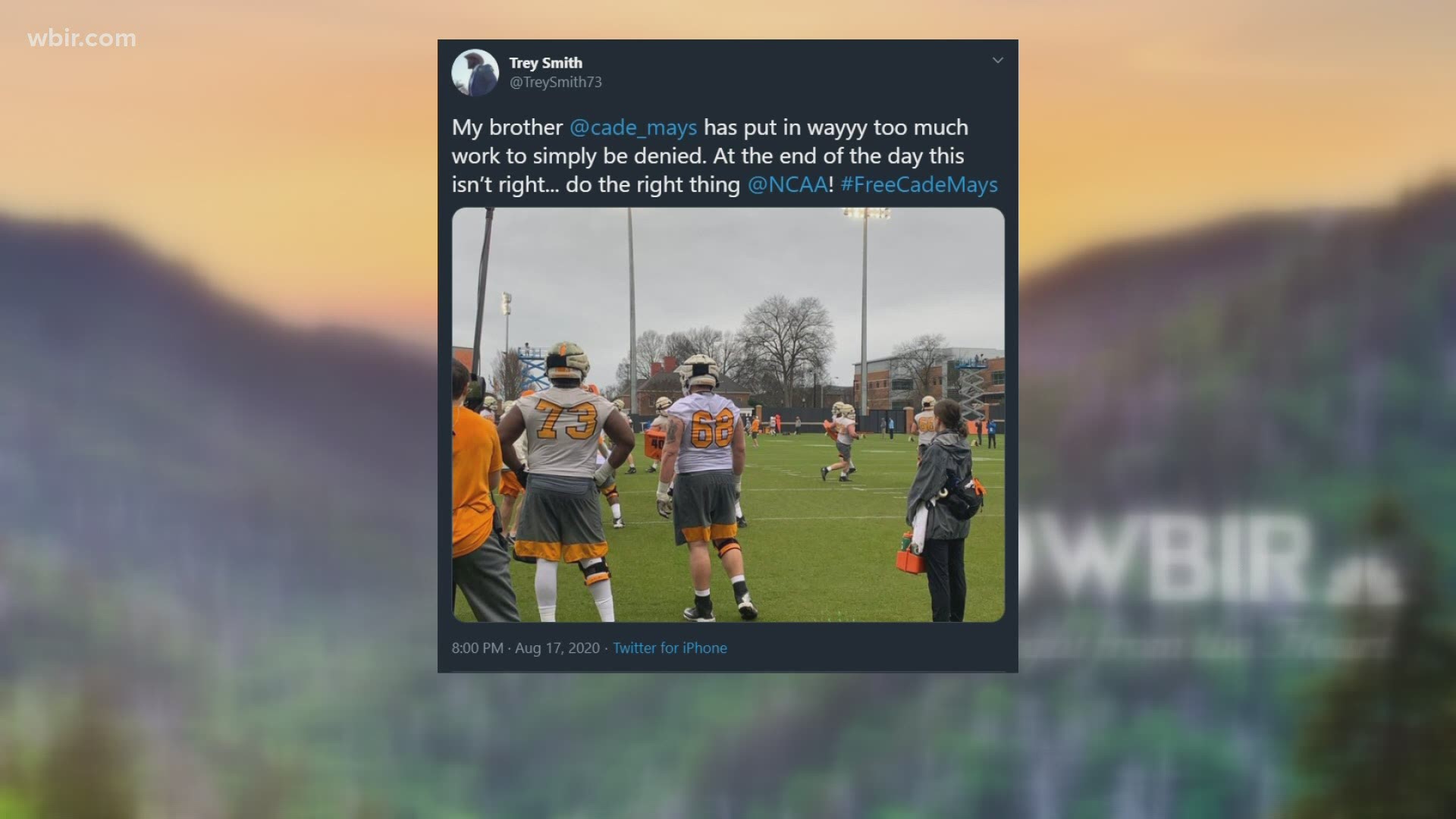 A social media movement continues in hopes of helping a Tennessee offensive lineman get the opportunity to play this season.