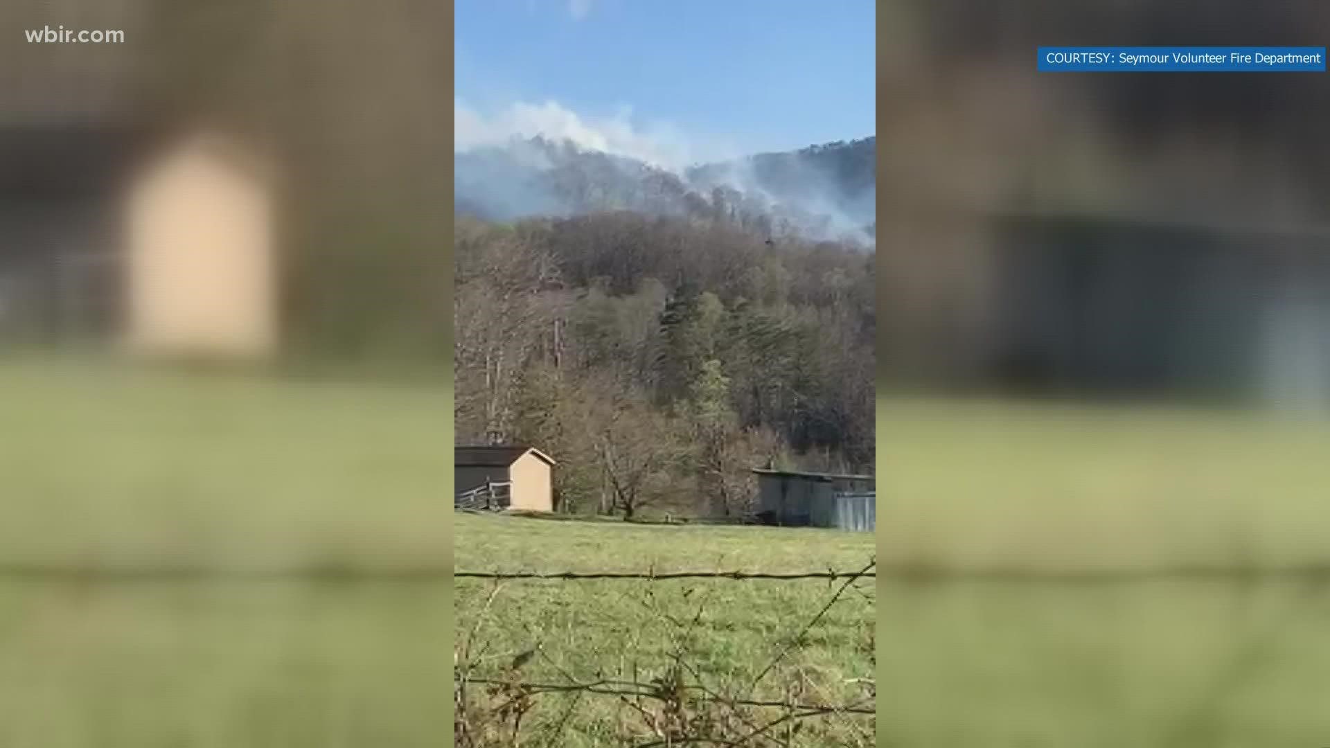 The fire is roughly 800 acres in size and was located near Millstone Gap Road close to the Blount-Sevier County line.