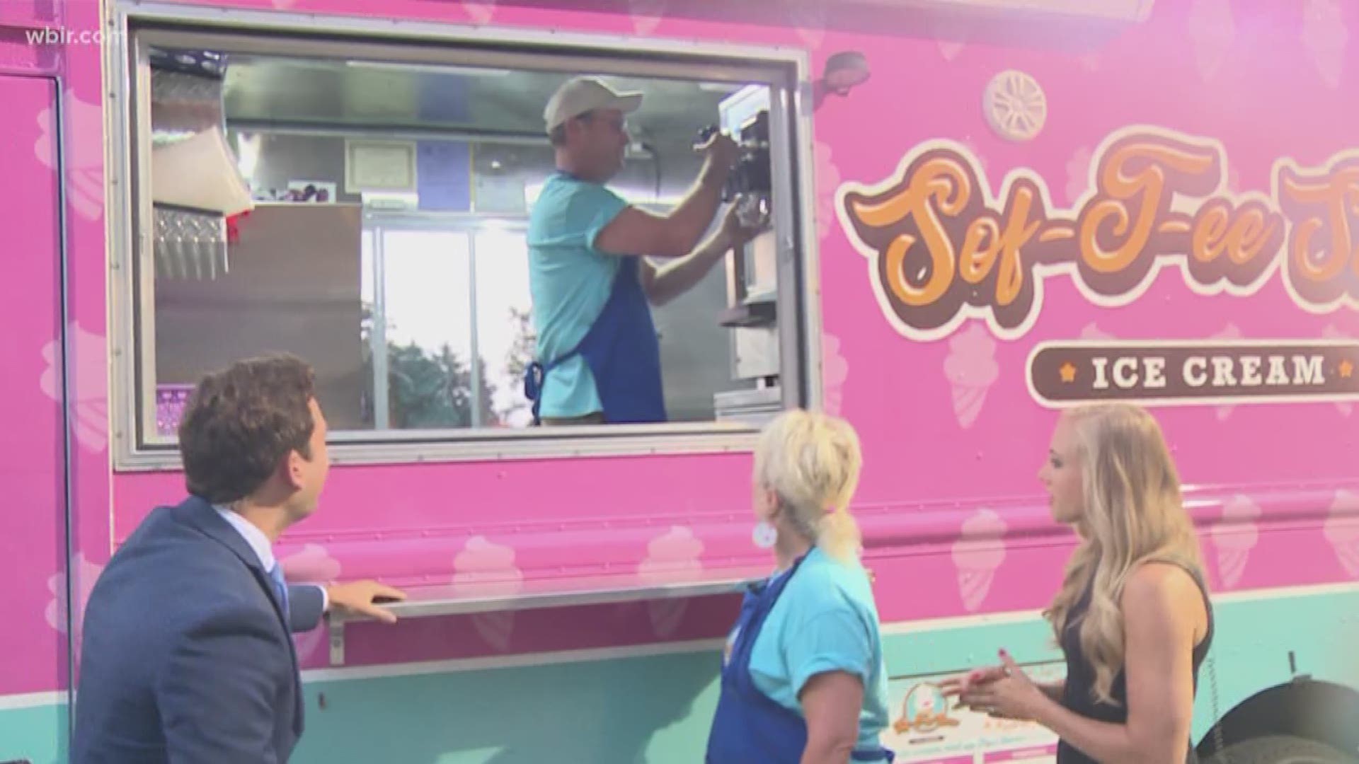 The ice cream truck serves up the sweet treat and a smile for National Ice Cream Day. It's run by a couple who lives in Knoxville.