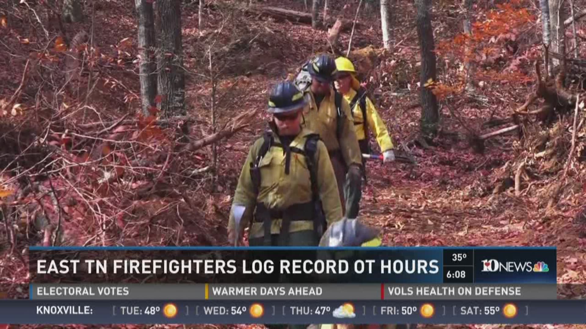 Counties across East Tennessee are trying to determine how they will pay all the overtime accrued by local firefighters battling all of the wildfires