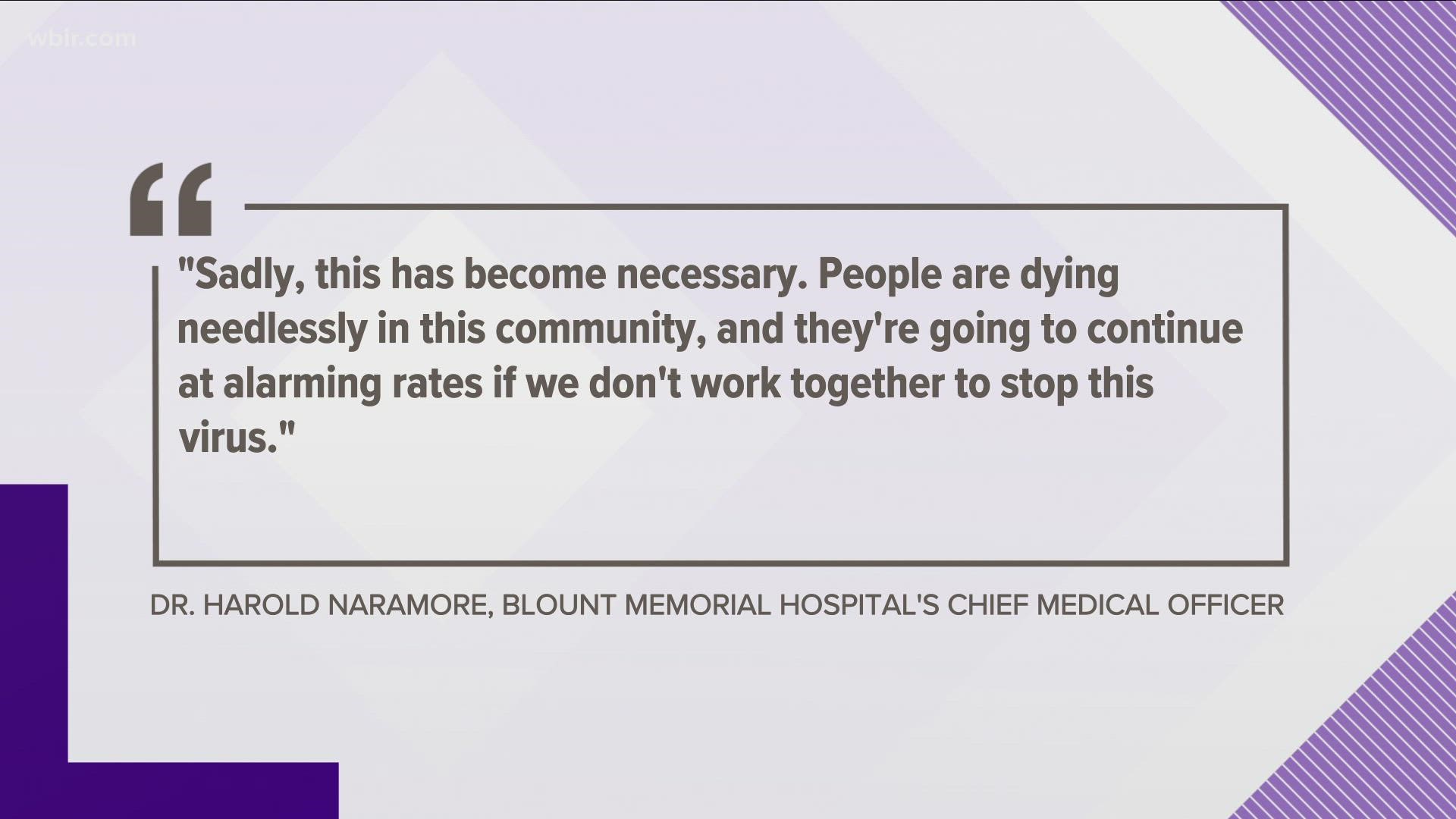 Leaders said they recorded 24 COVID-19 deaths at the hospital since Aug. 1.