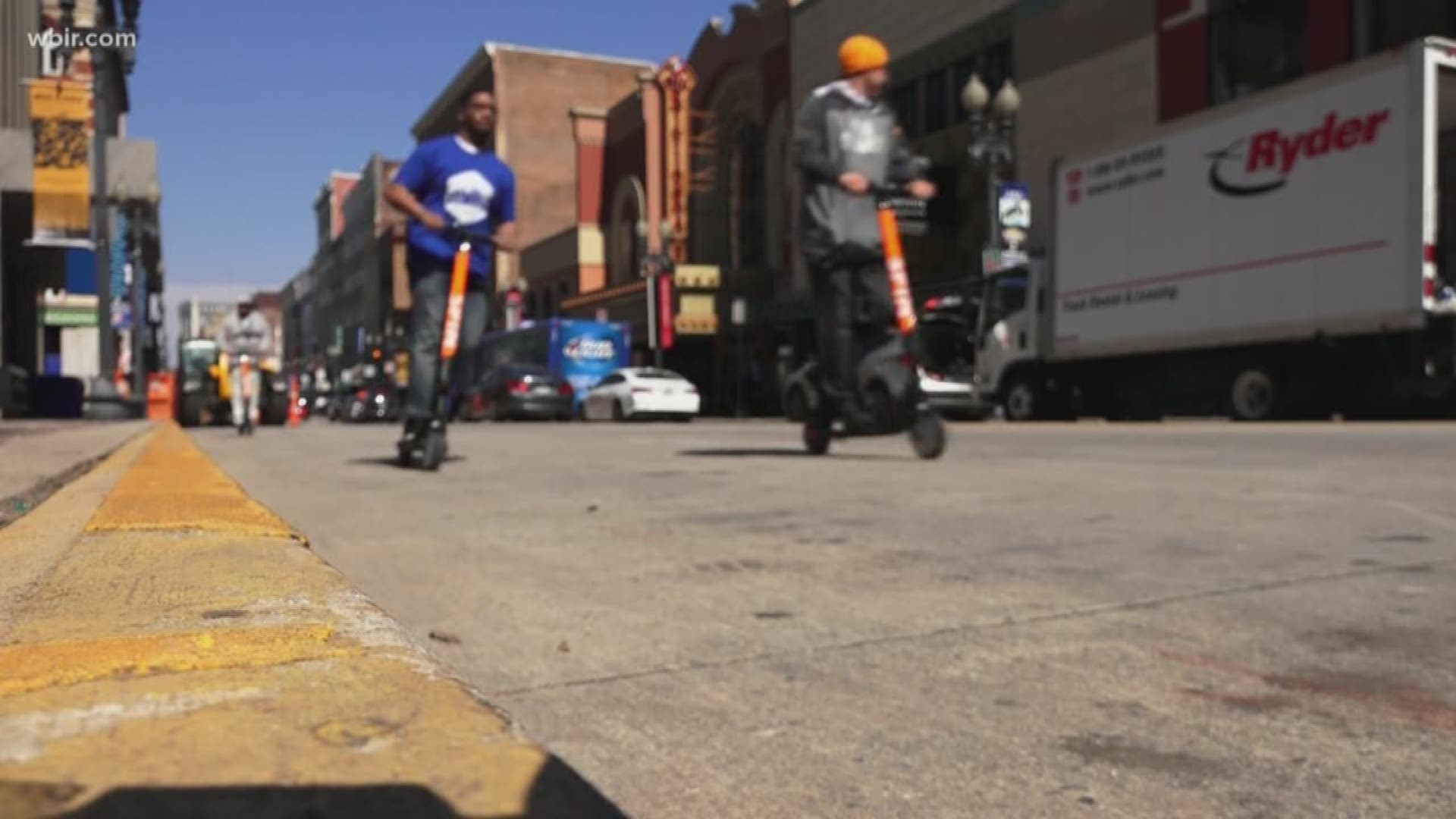 The scooters were stopped after the city spotted a glitch that allowed users to take them to restricted areas of town.