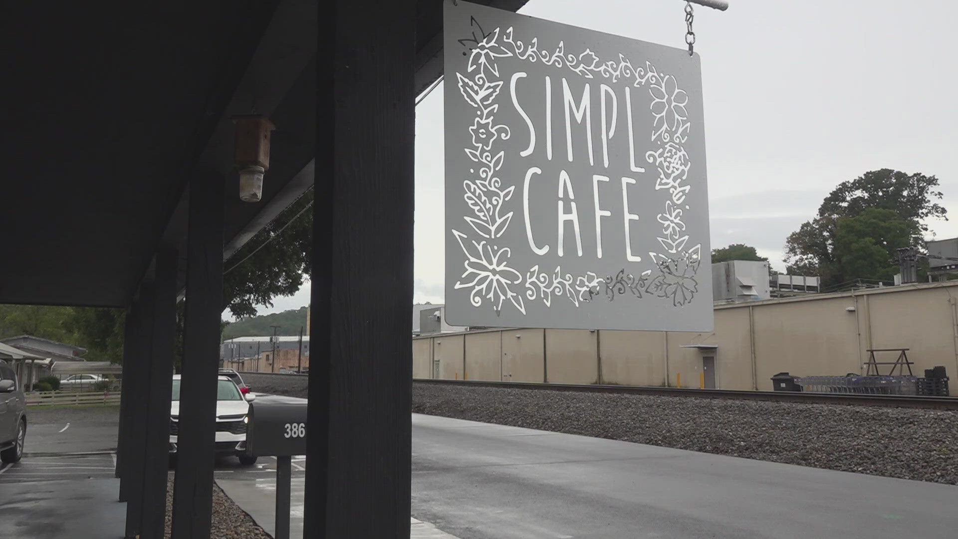 The owner of Simpl Cafe said a selling point for his building was being right on the Pigeon River and that he isn't very worried about the possibility of flooding.