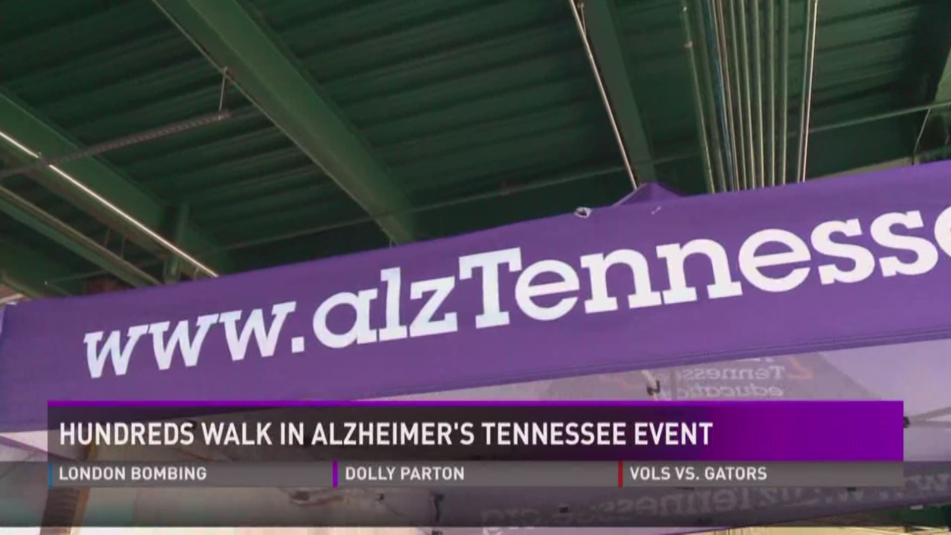 Hundreds walk in 25th anniversary of Alzheimer's Tennessee event.