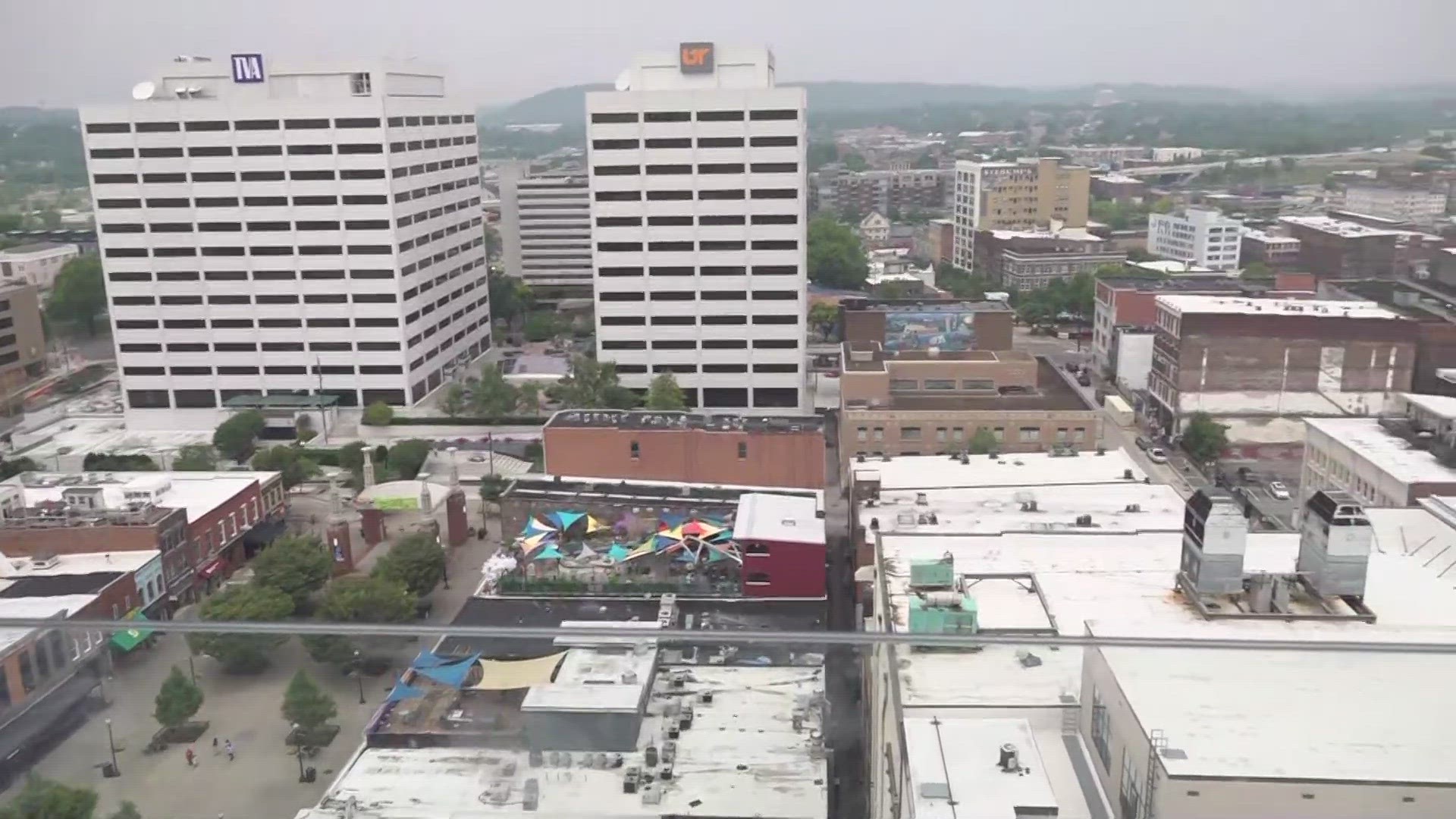 On top of the Embassy Suites rooftop, Katie Inman gives ideas on how you can have fun in downtown Knoxville.