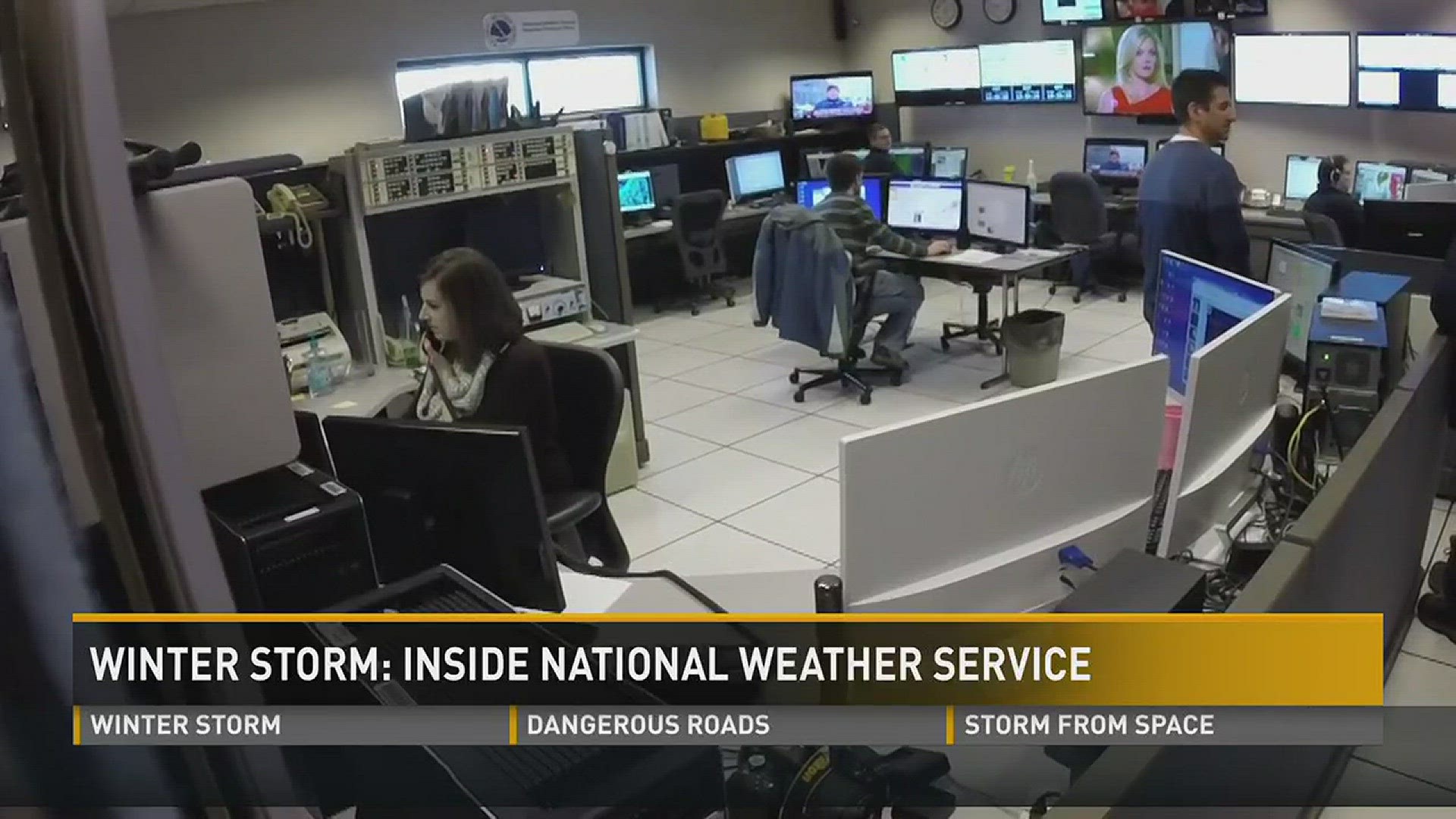 As emotions varied about the snow in Morristown, the National Weather Service kept an eye on the storm. (1/22/16 10PM)