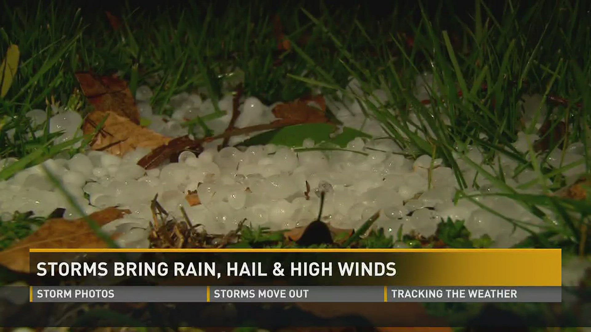 March 21, 2017: Severe storms blew into East Tennessee, bringing hail to much of the area.