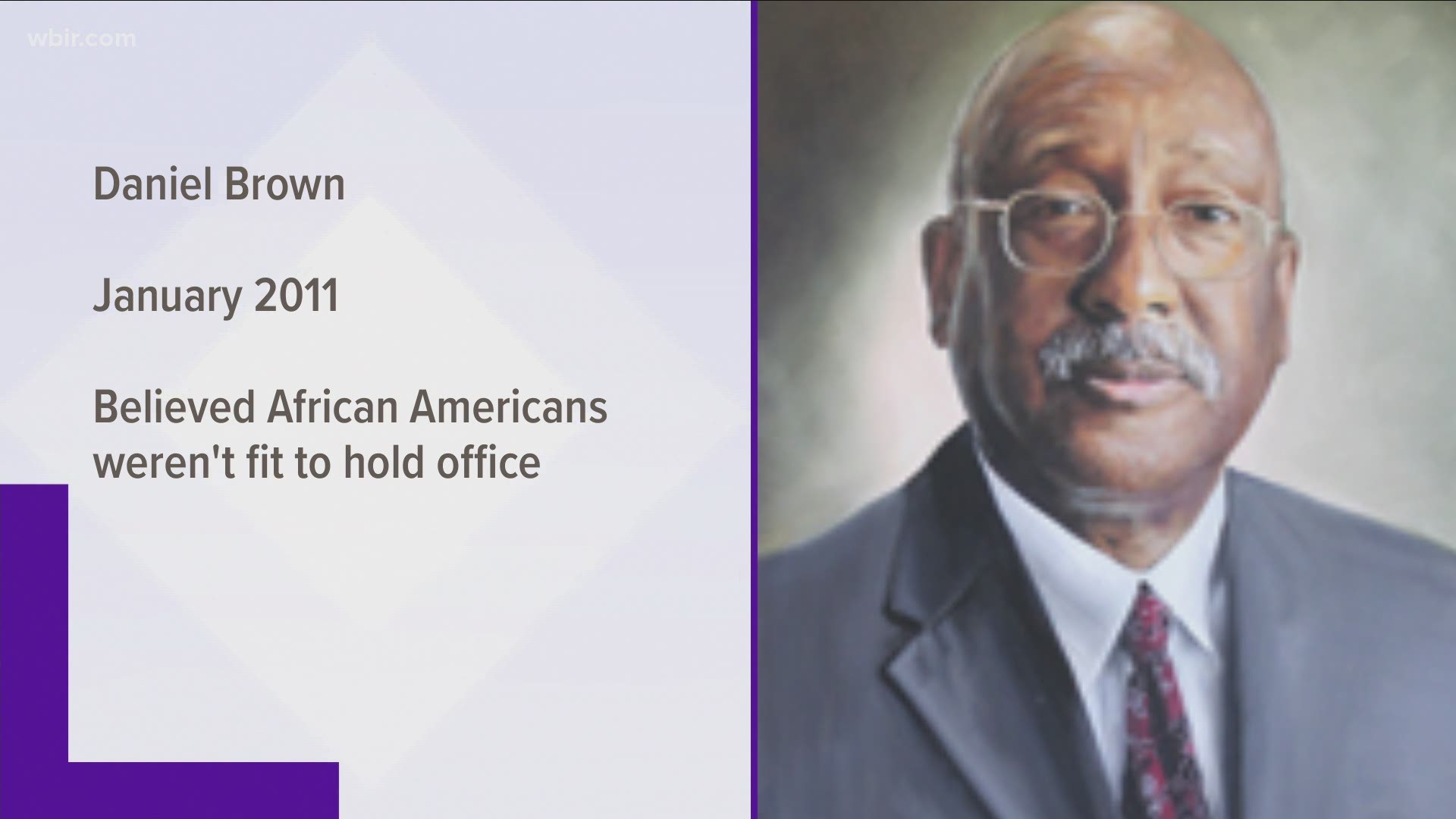 Brown became the city's first African-American mayor back in January of 2011 after former mayor Bill Haslam resigned to become the state governor.