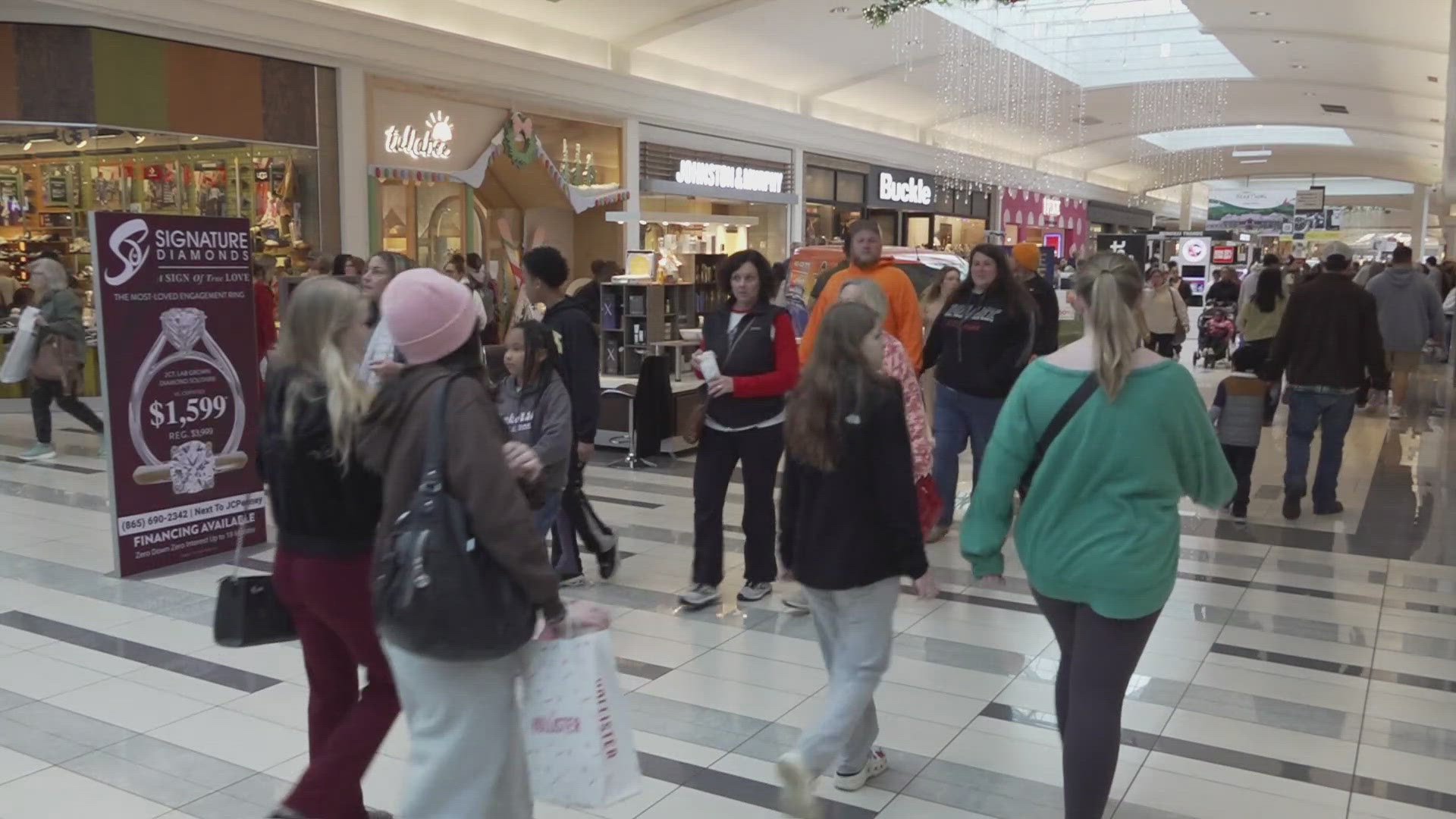 People flocked to the mall for a chance to snag some Black Friday deals.