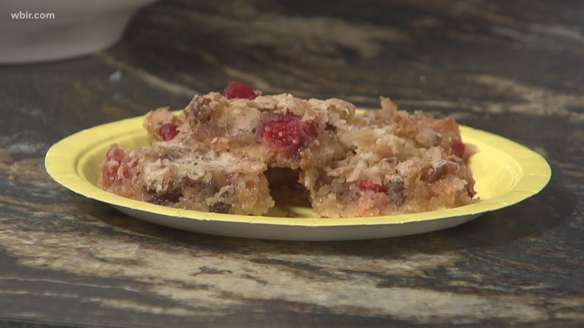 Miss Olivia shares her recipe for Cherry Coconut Squares.