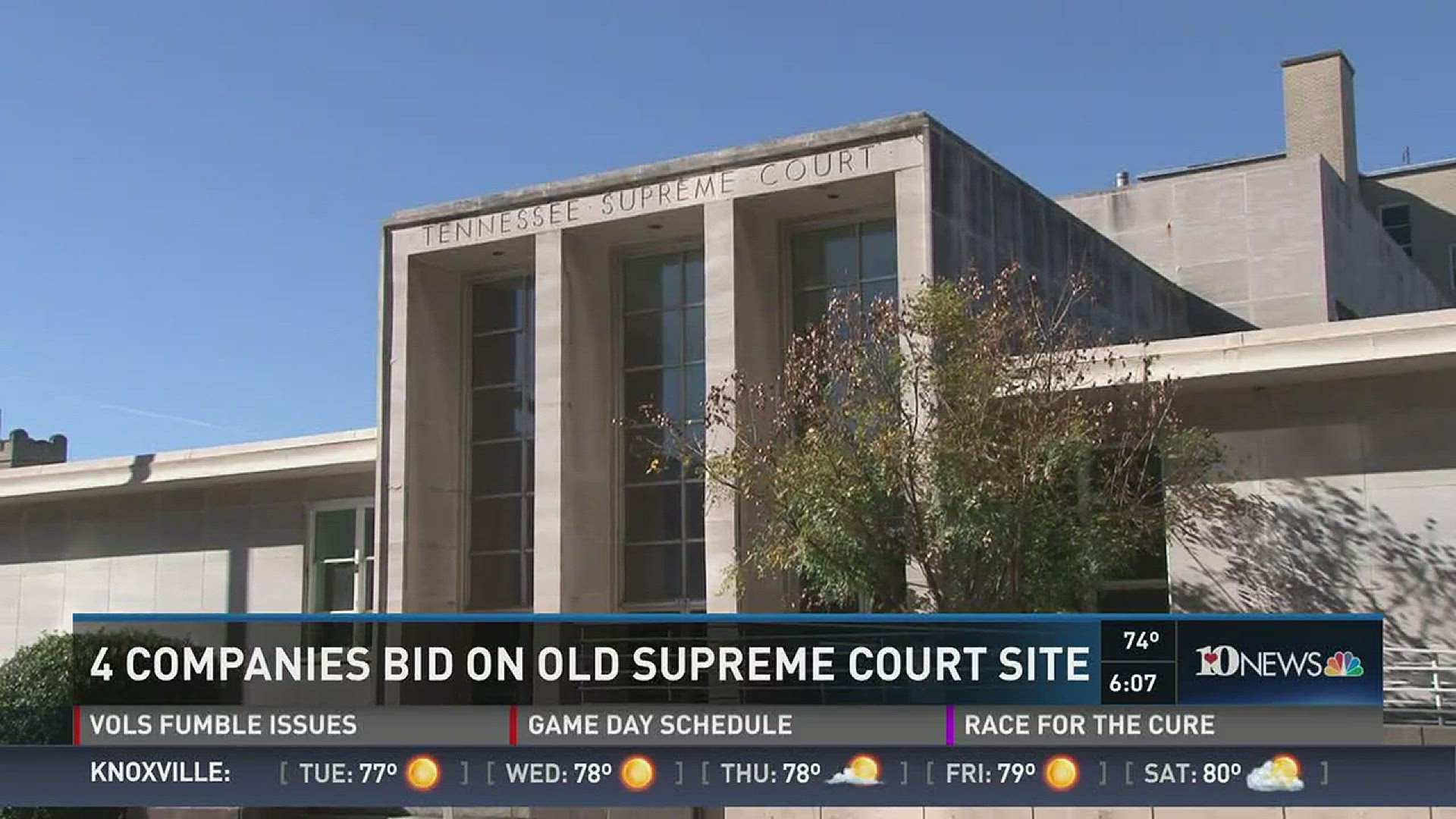 Oct. 10, 2016: Four builders submitted proposals for the old state Supreme Court building in downtown Knoxville.