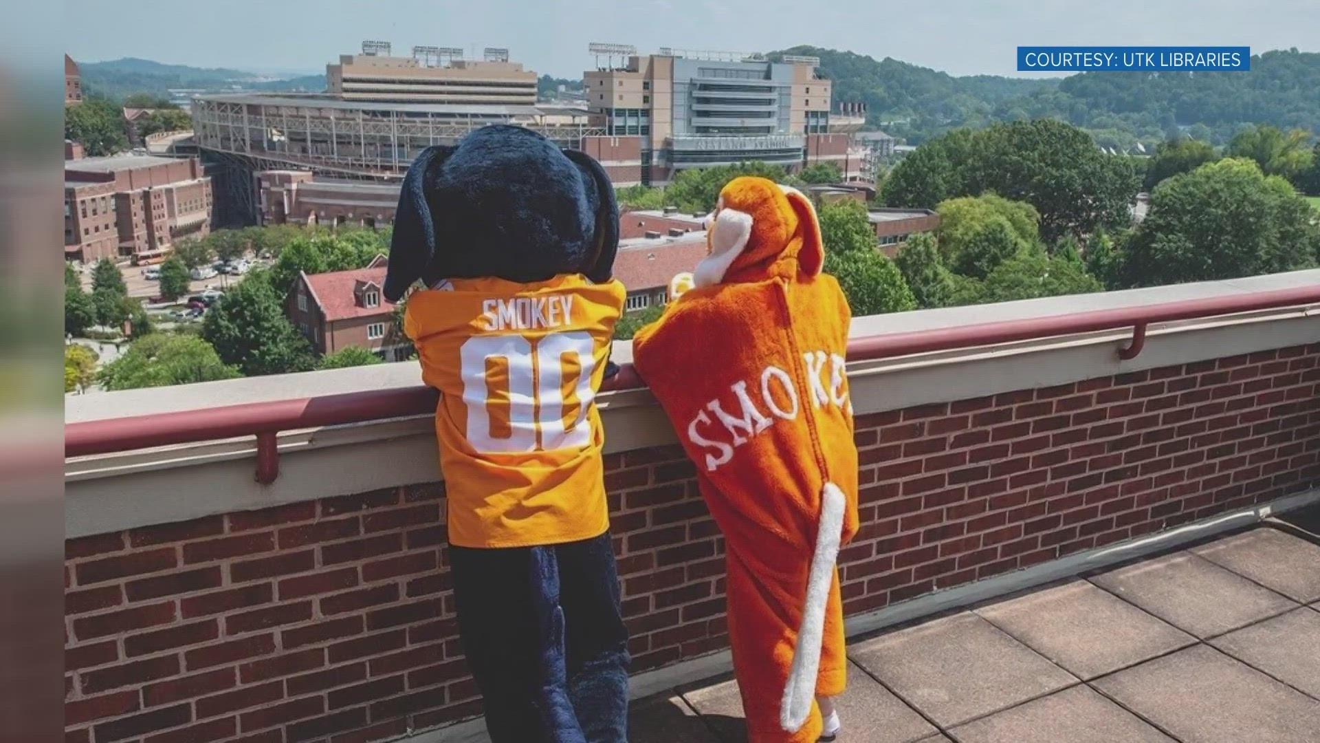 Smokey was voted in as the school's mascot at a football game in 1953.