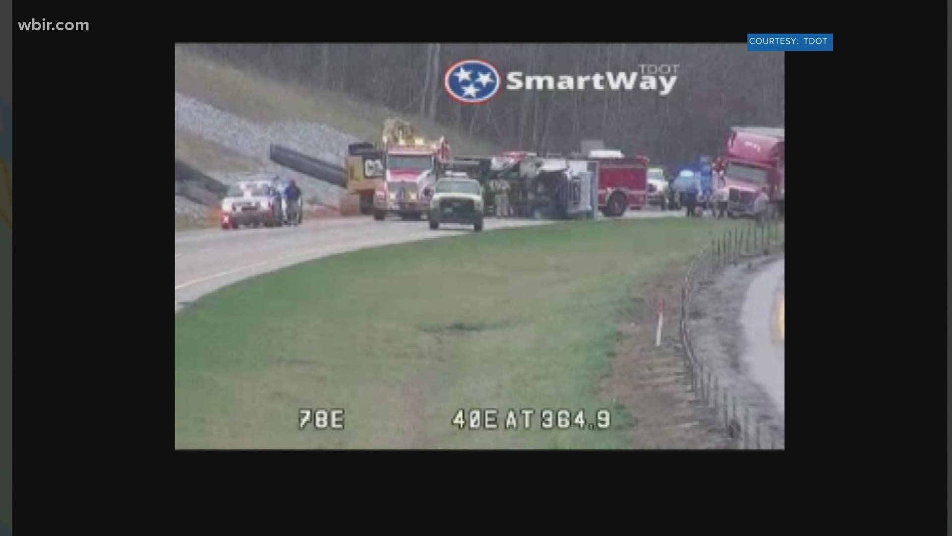 Traffic is moving again after a crash closed both lanes of I-40 East in Loudon County on Sunday.