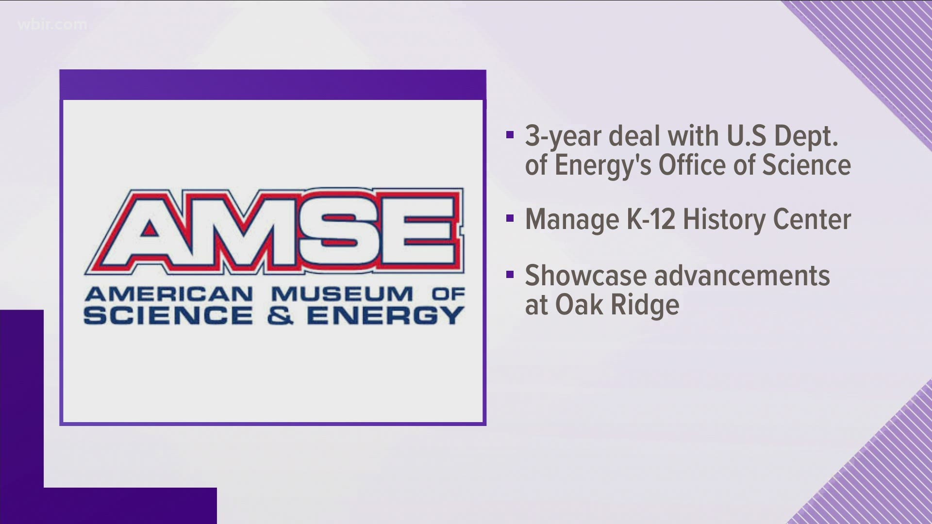 The American Museum of Science and Energy is now in charge of showcasing the history of Oak Ridge.