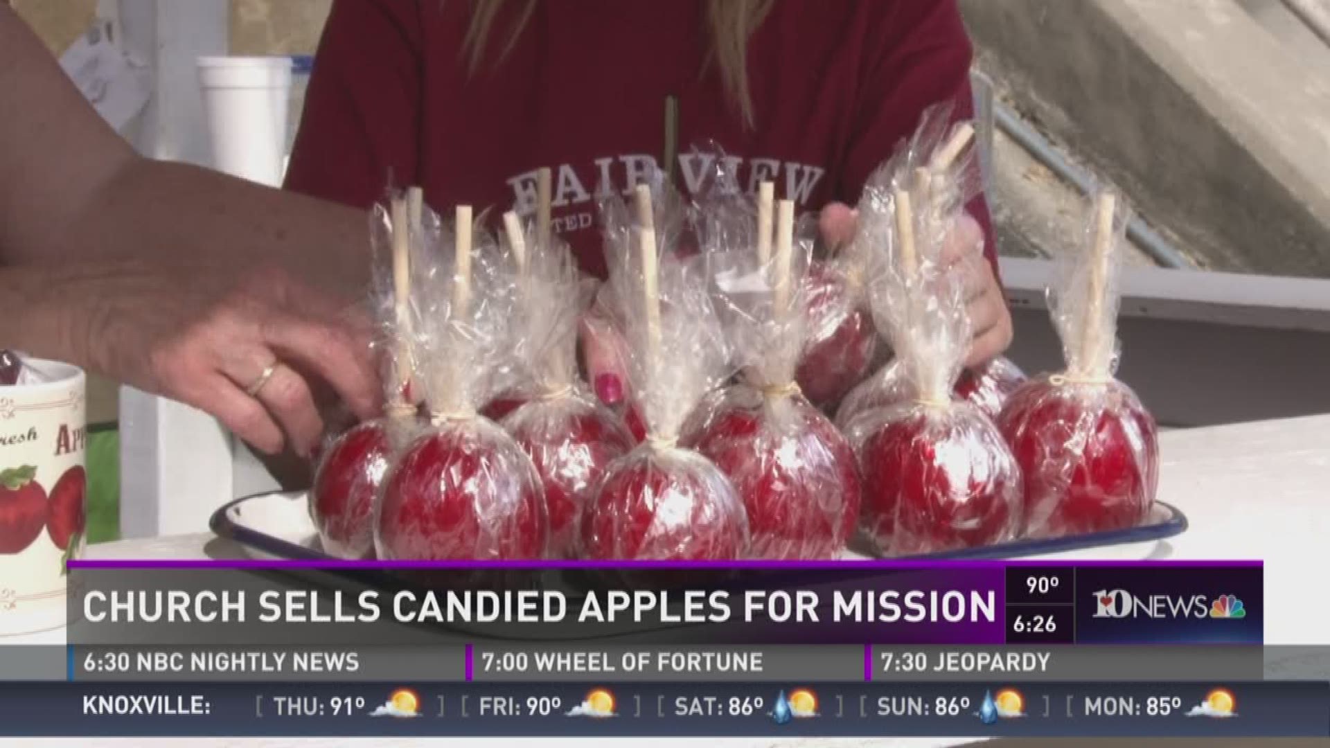 Sept. 14, 2016: Fairview United Methodist Church has been selling candied apples at the Tennessee Valley Fair for almost 65 to support mission projects.