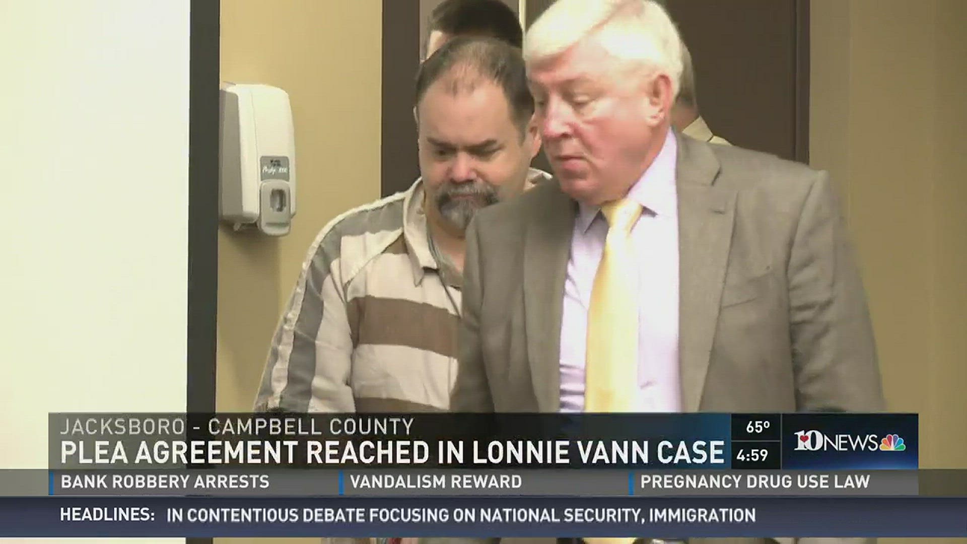 12/16/15. Lonnie Vann pleaded guilty to second degree murder in the death of Rhonda Daugherty