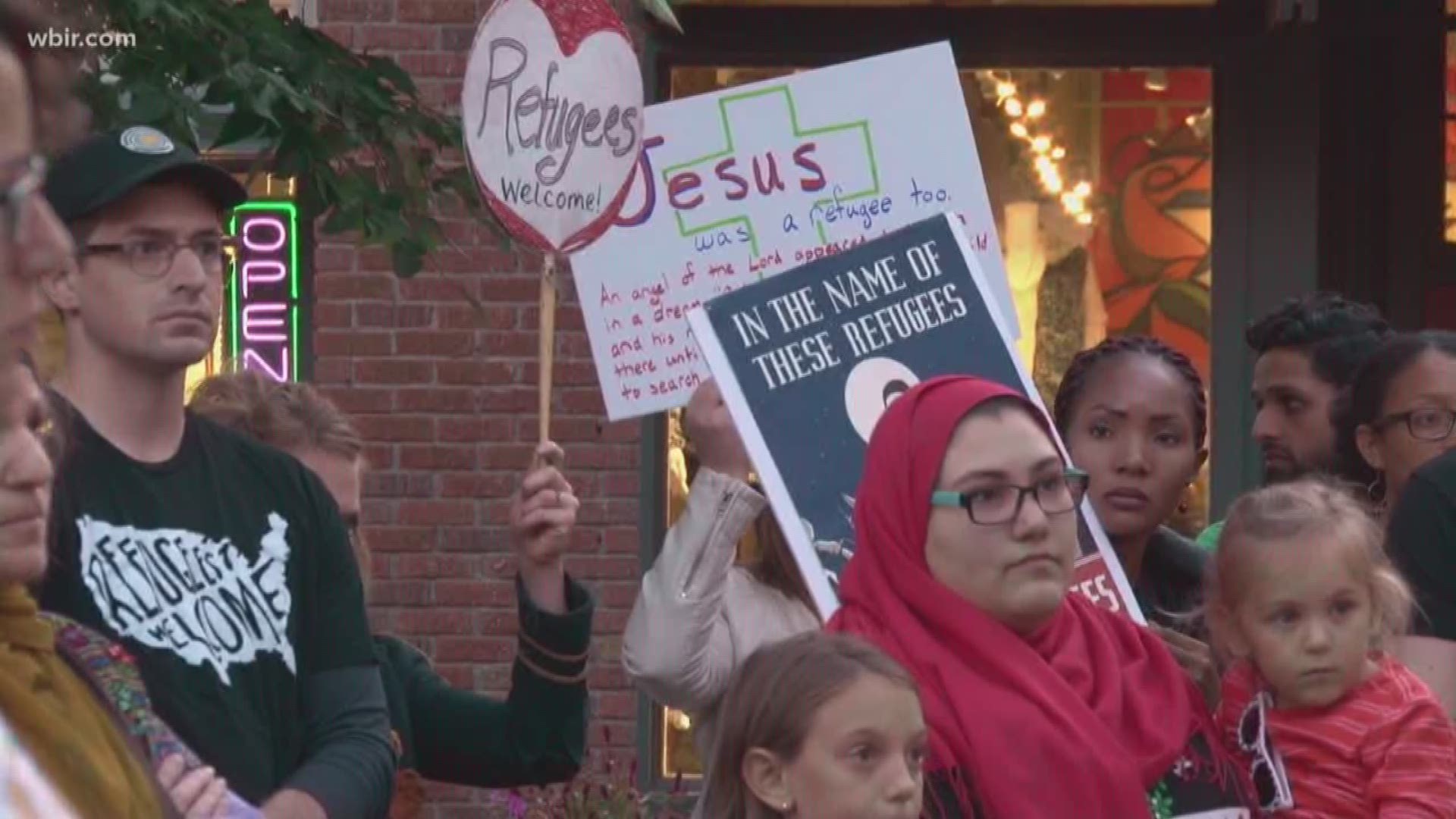 Oct. 18, 2017: Several East Tennessee immigrants' rights groups gathered to protest President Trump's travel ban.Even though the latest version of the ban was blocked, protesters say they won't stop fighting.