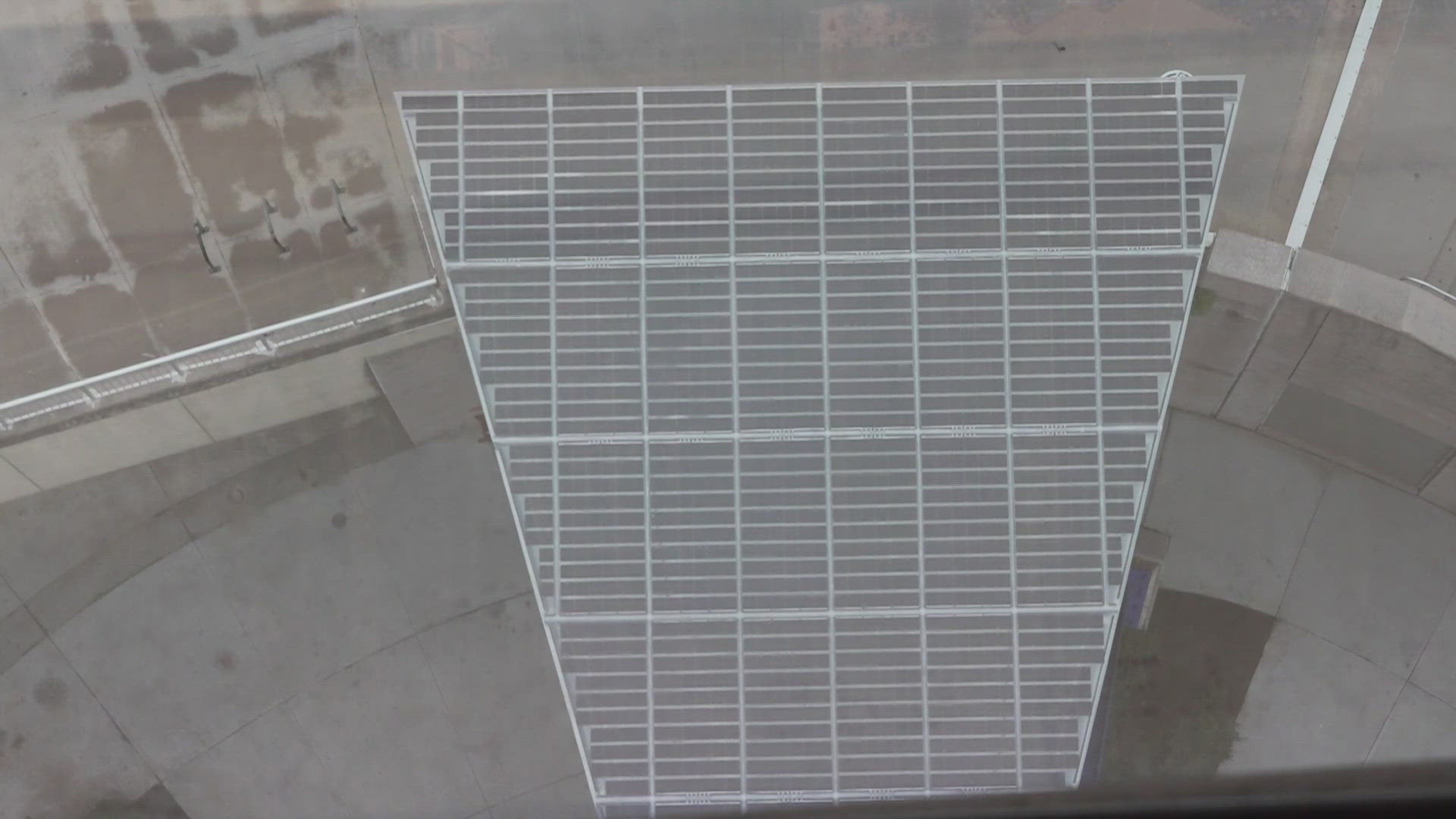 The panels will generate more than 10,000-kilowatt hours each year at the welcome center.