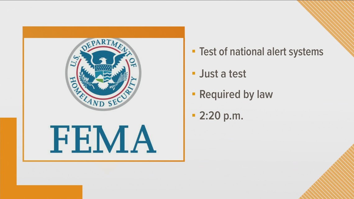 Federal alert test will appear on your phone