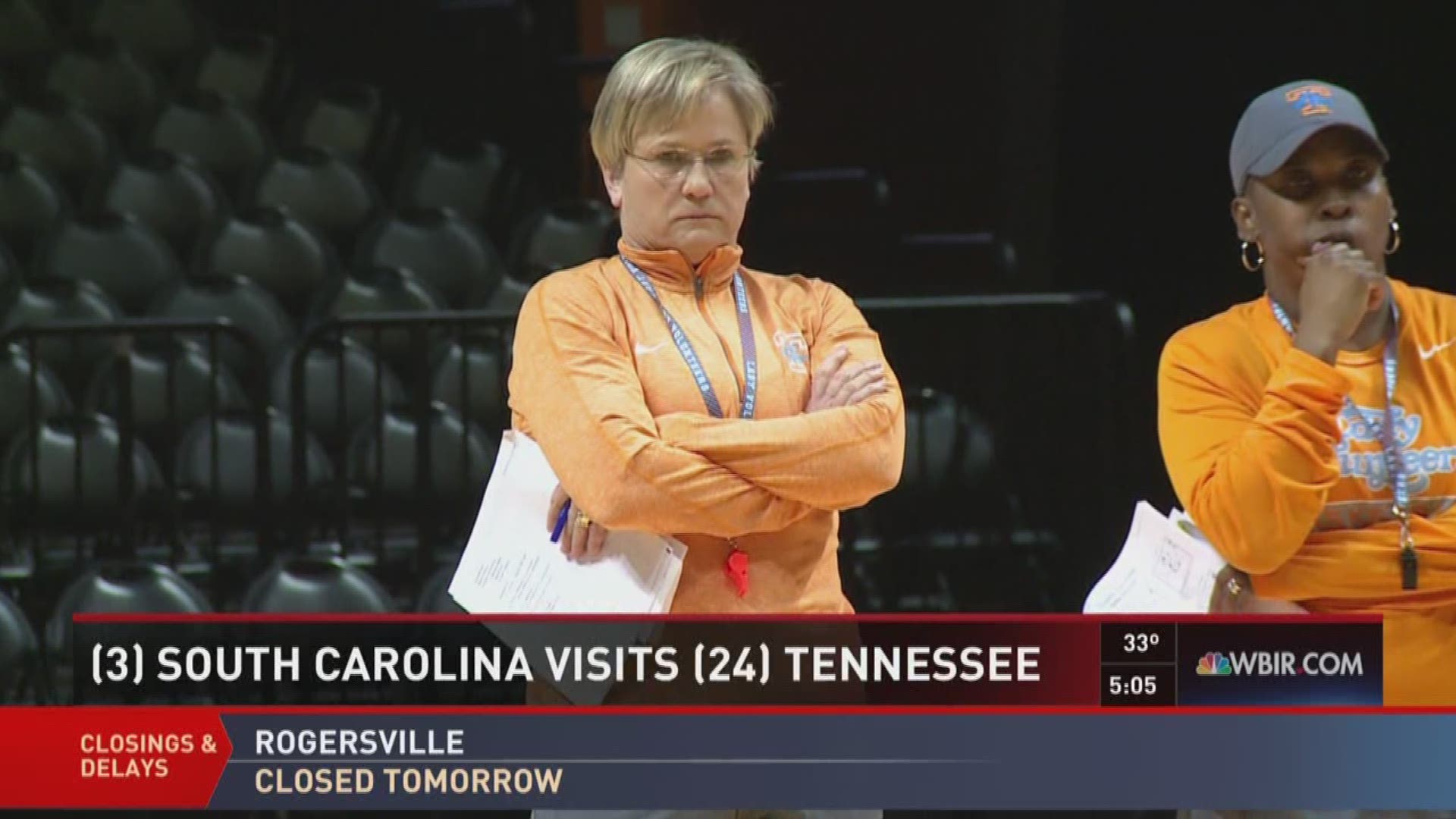 The struggling Lady Vols will play undefeated SC Monday night at Thompson Boling Arena