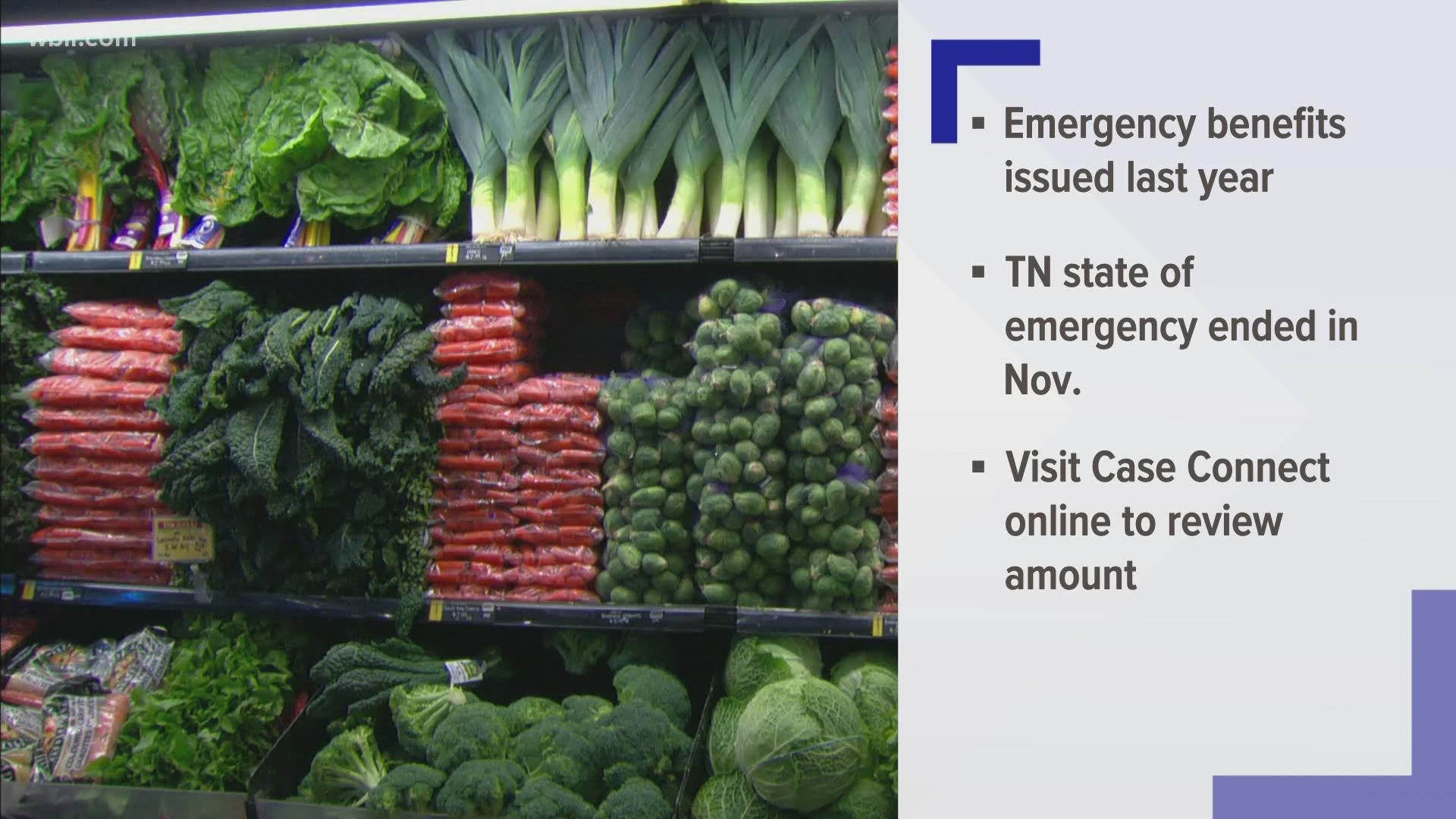 Additional SNAP Benefits To End Soon For Tennessee Residents Making
