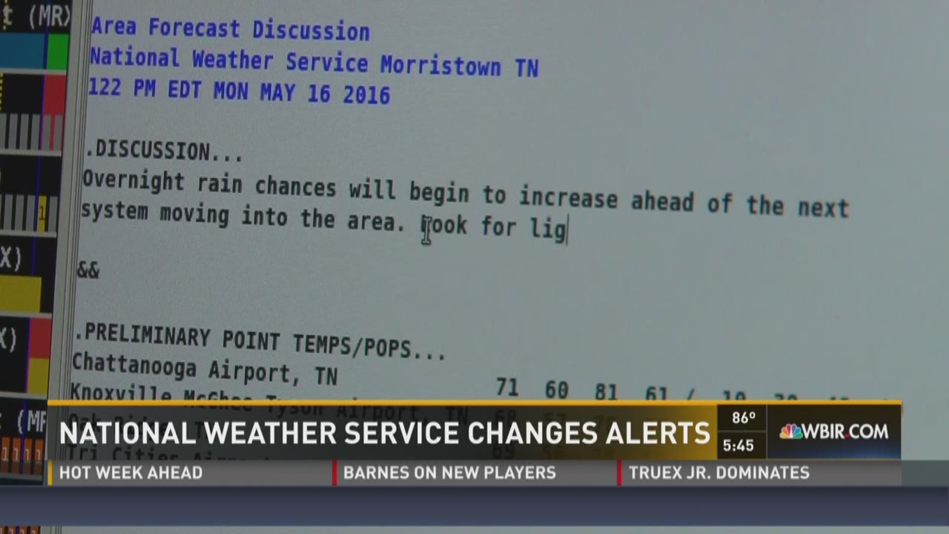 For more than 150 years the National Weather Service has used all caps in its alerts. But that's  all changing now (5/30/16 5:30PM)