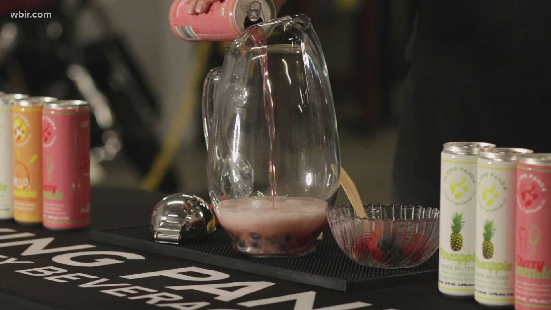 Flying Panda Specialty Beverage Company shows us how to make a festive 4th of July drink for adults.