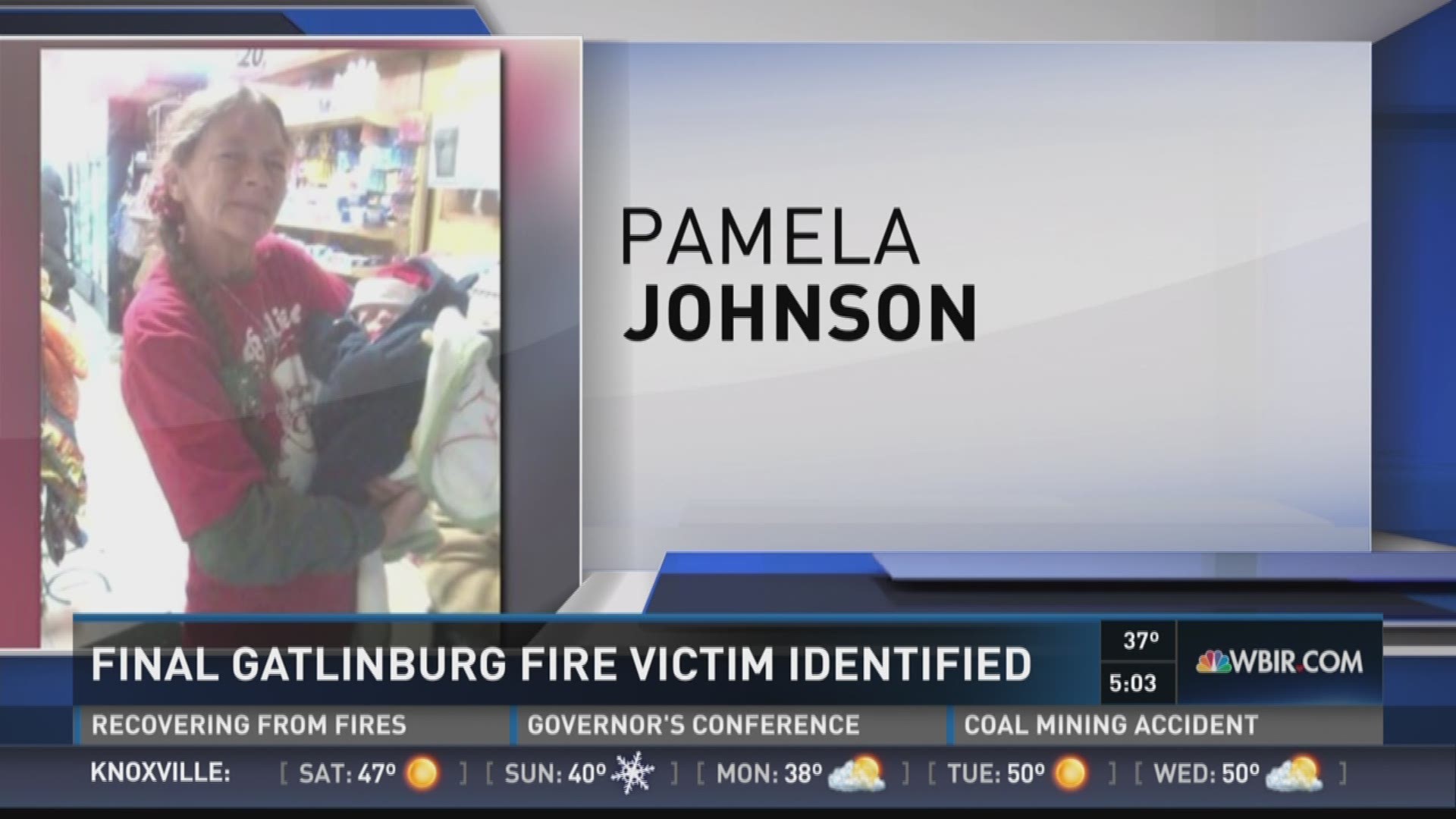 The family of Pamela Johnson said they were notified on Friday that DNA confirmed that she was last unidentied victim of the fires.