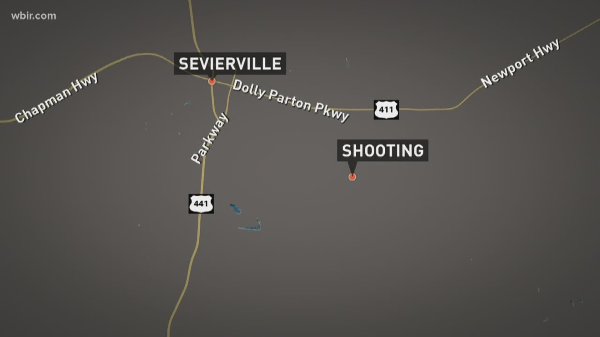 Sevierville police say one man was hurt from a gunshot after an argument escalated Wednesday night.