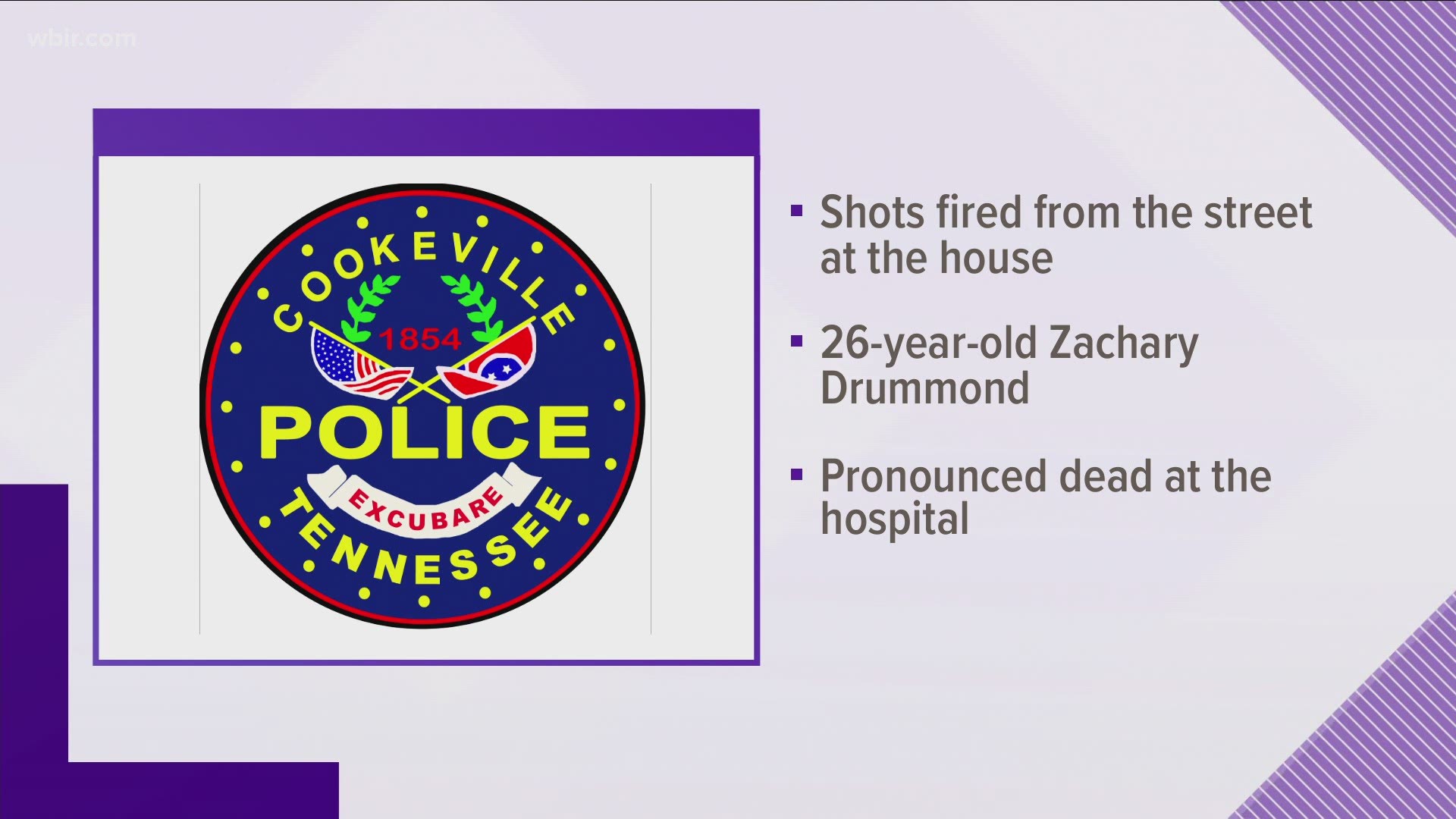 Police said 26-year-old Zachary Drummond was killed after someone fired shots at the house.