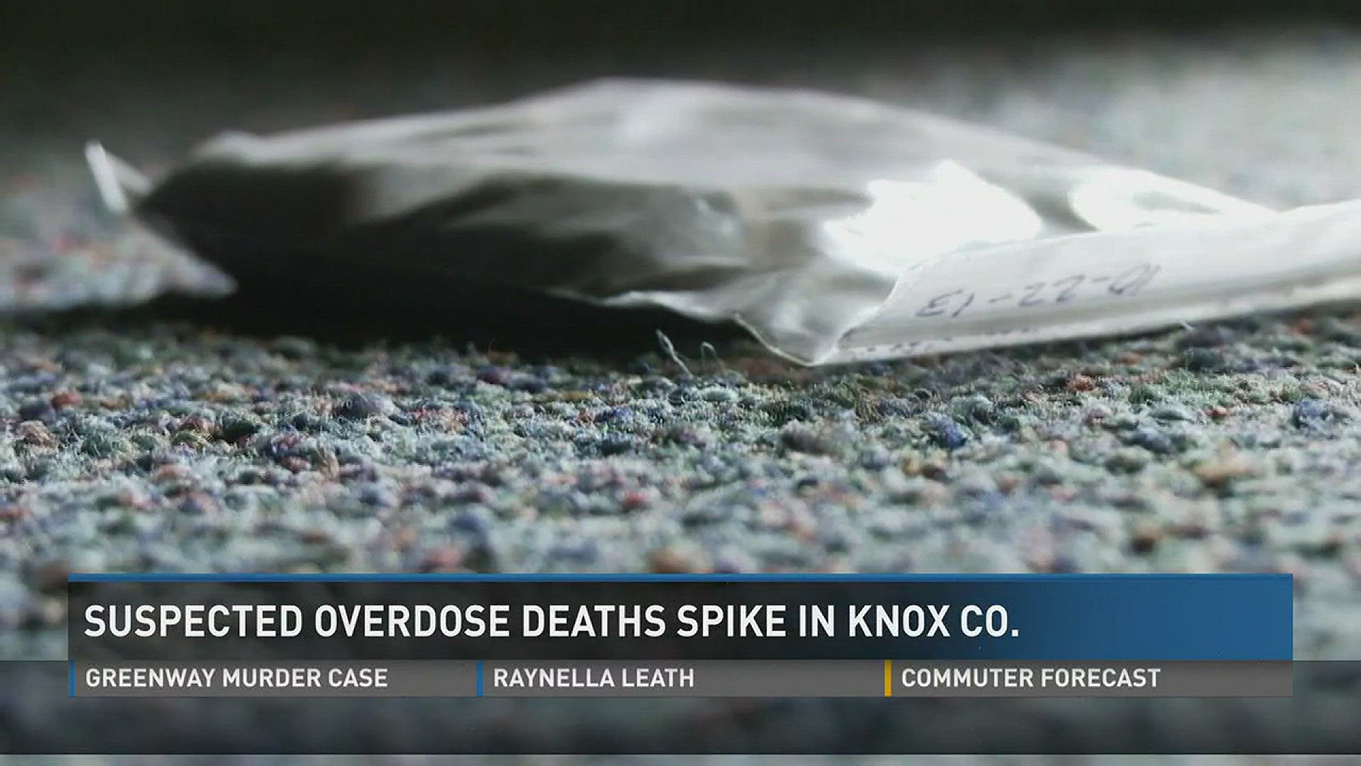 Knoxville authorities are worried about the ever-growing trend of suspected opioid overdose deaths.