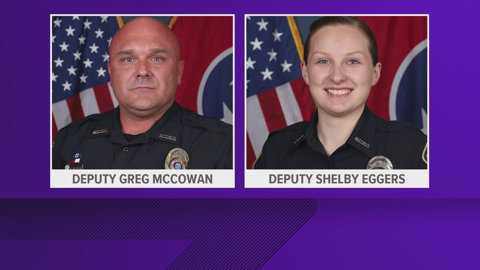 The sheriff's office said people should be cautious if they want to buy a t-shirt or other items in memory of Greg McCowan or to support Shelby Eggers.