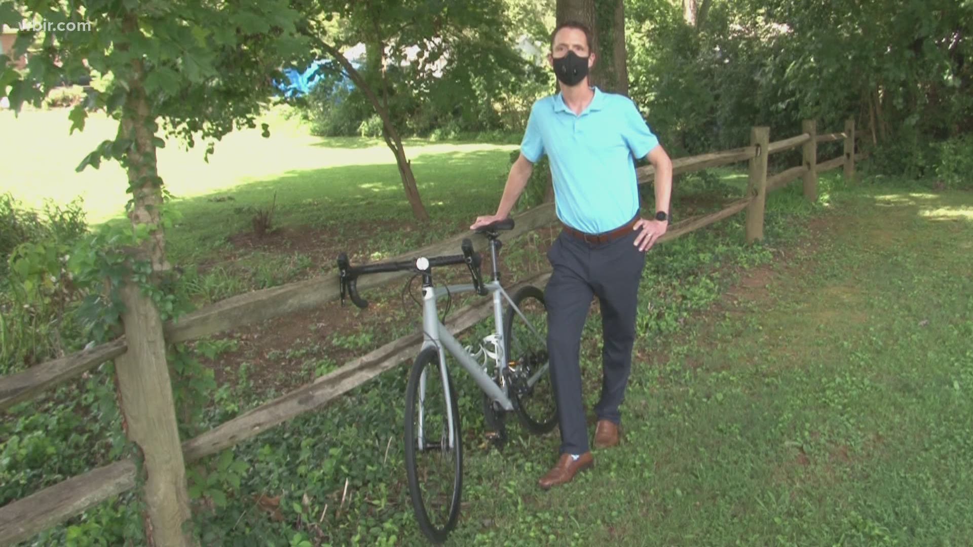 A Carson-Newman professor is planning to bike 100 miles from Johnson City to Downtown Knoxville.