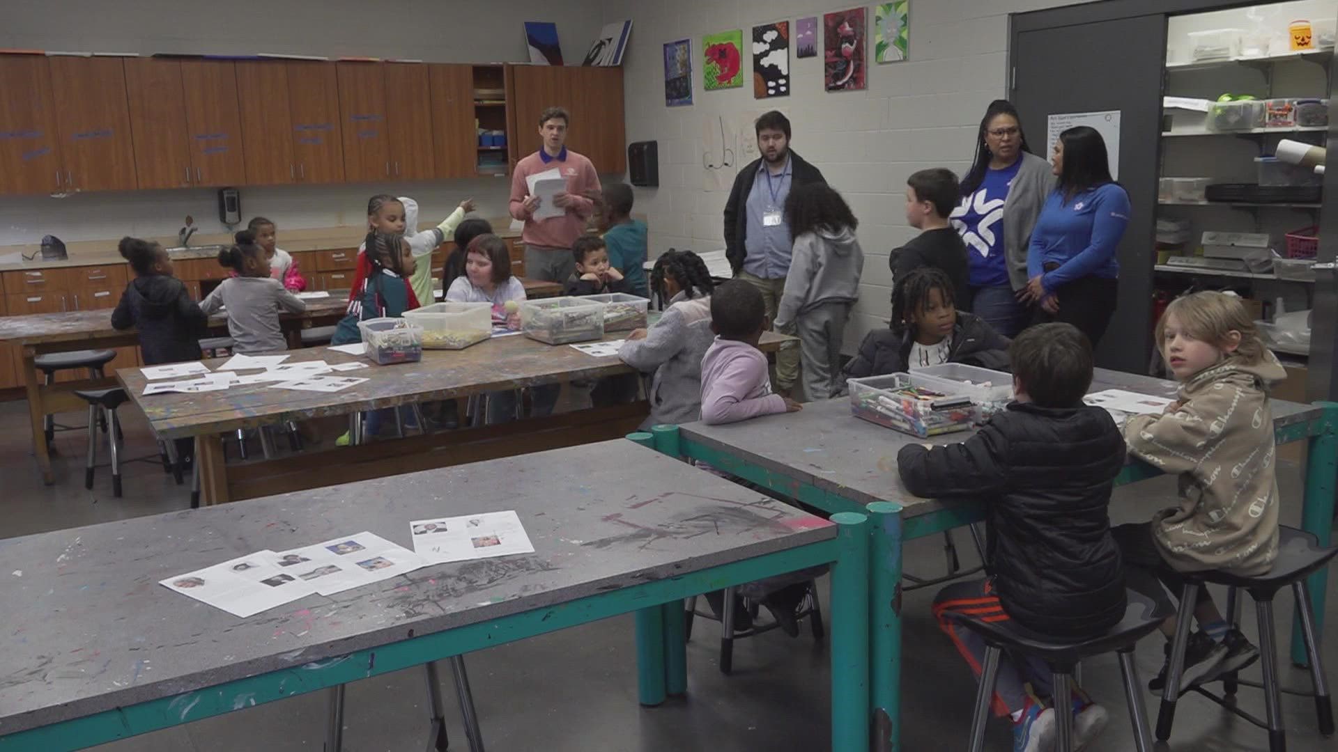 Children with the Boys and Girls Clubs of the Tennessee Valley spent much of Tuesday making art for an upcoming contest.