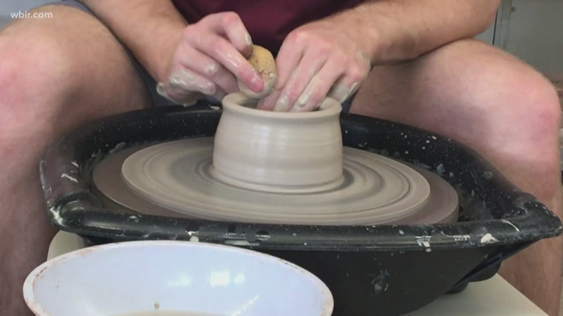 A UT English major is graduating Saturday. He was able to pay his rent through school, and pave a future for himself through pottery.