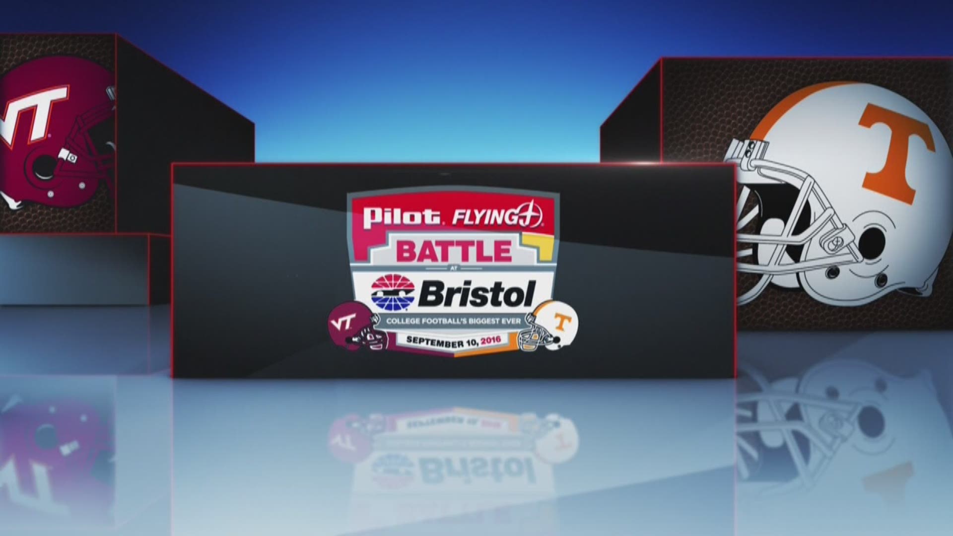 Saturday's big game between Tennessee and Virginia Tech kicks off at 8 p.m. ET at the Bristol Motor Speedway.