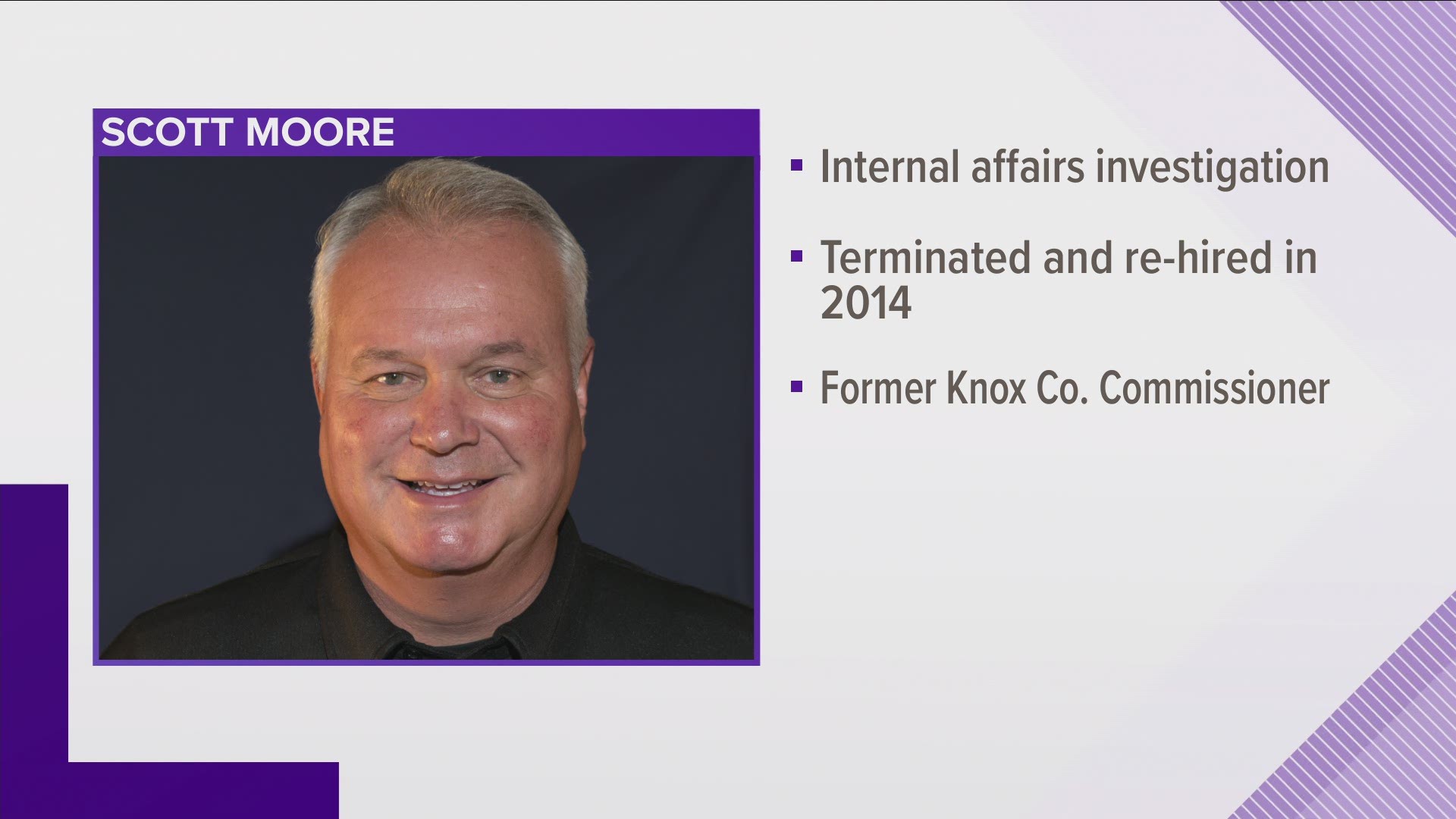 A third employee, Scott Moore, has been fired after an internal affairs investigation.