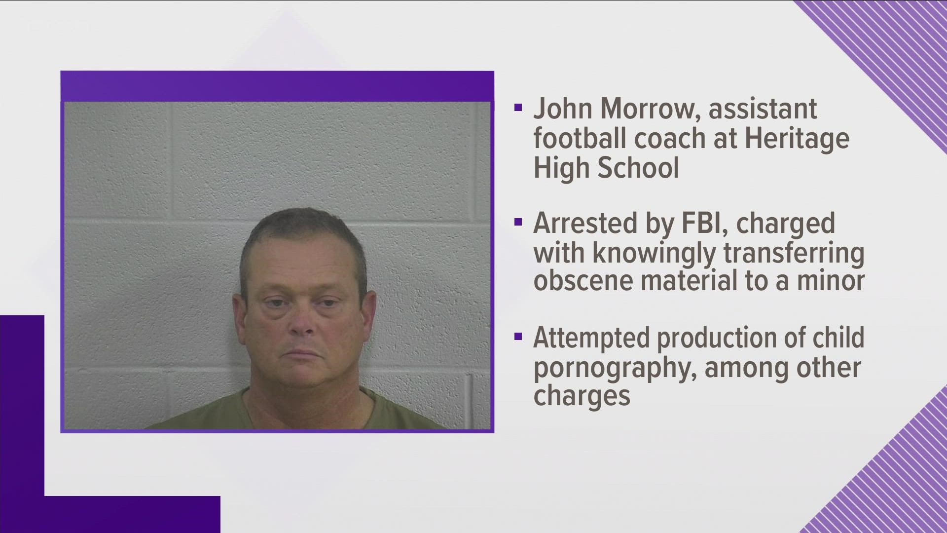 John Morrow, who worked at Heritage High School in Blount County, faces child sex charges after an FBI sting focused on finding offenders on social media.