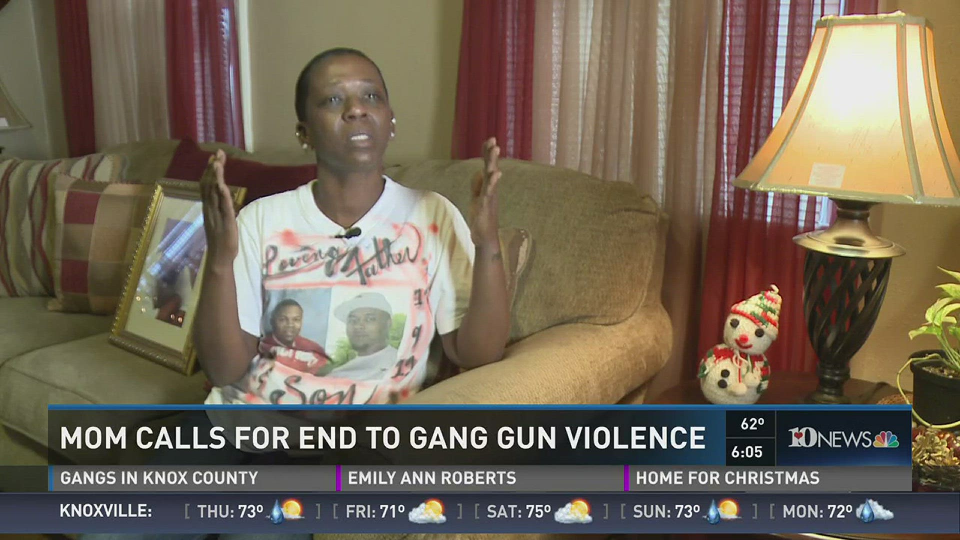 A Knoxville mom whose son was killed previously in gun violence is calling for an end to gang gun shootings.