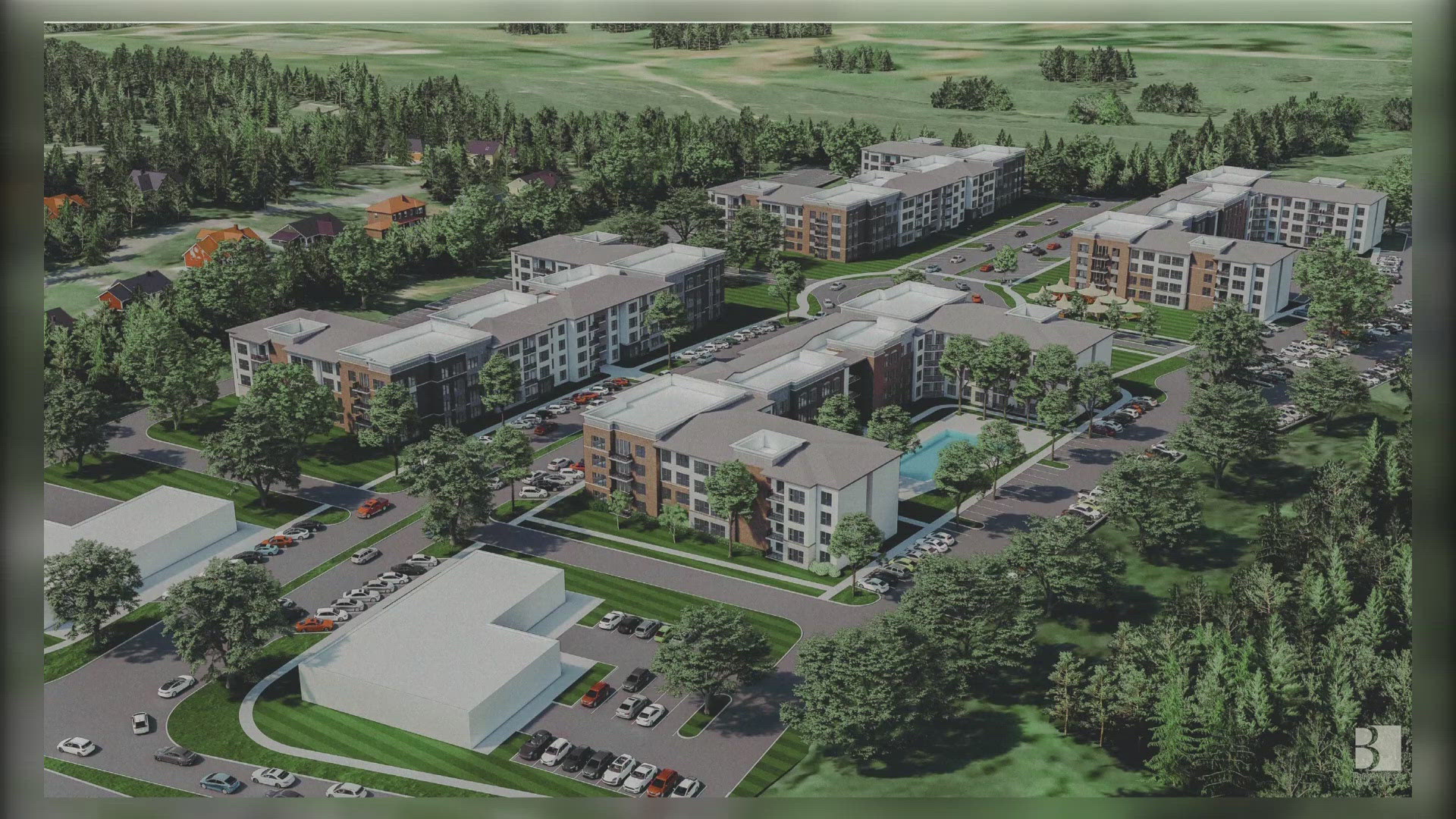 The 100-million-dollar project will bring four new apartment buildings to Maryville, which will take about 16 months to build.