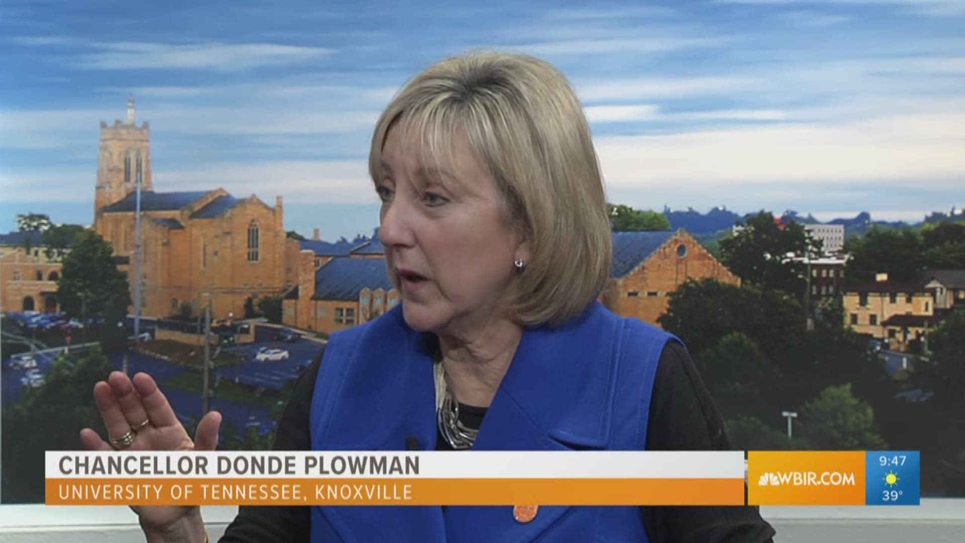 New UT Chancellor Donde Plowman talks about her job going forward.