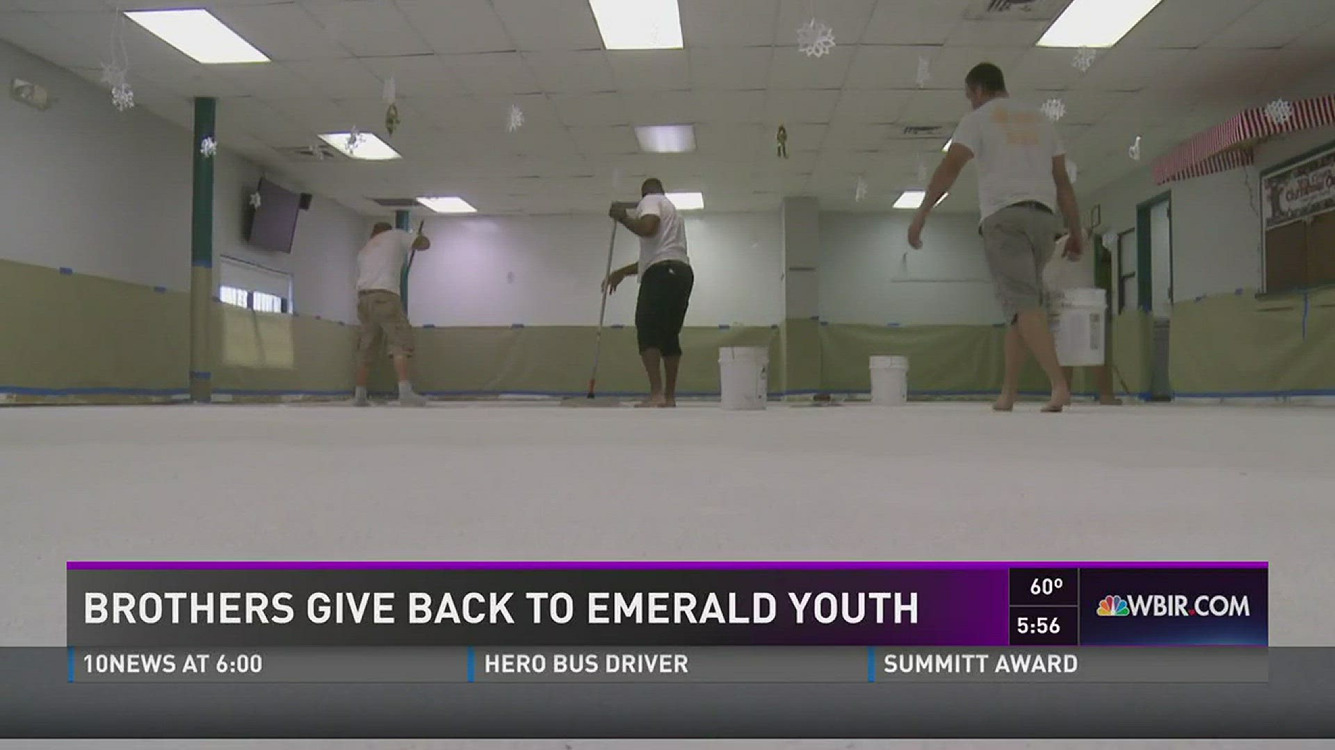 Pay it Forward: Brothers give back to Emerald Youth Foundation by giving it a new floor